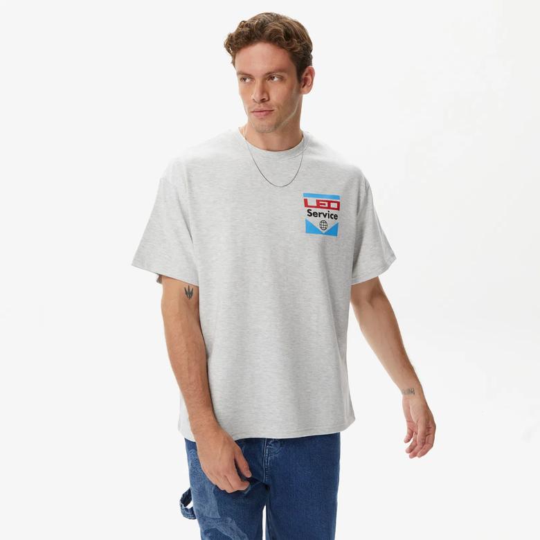 Leo Service Erkek Gri T-Shirt