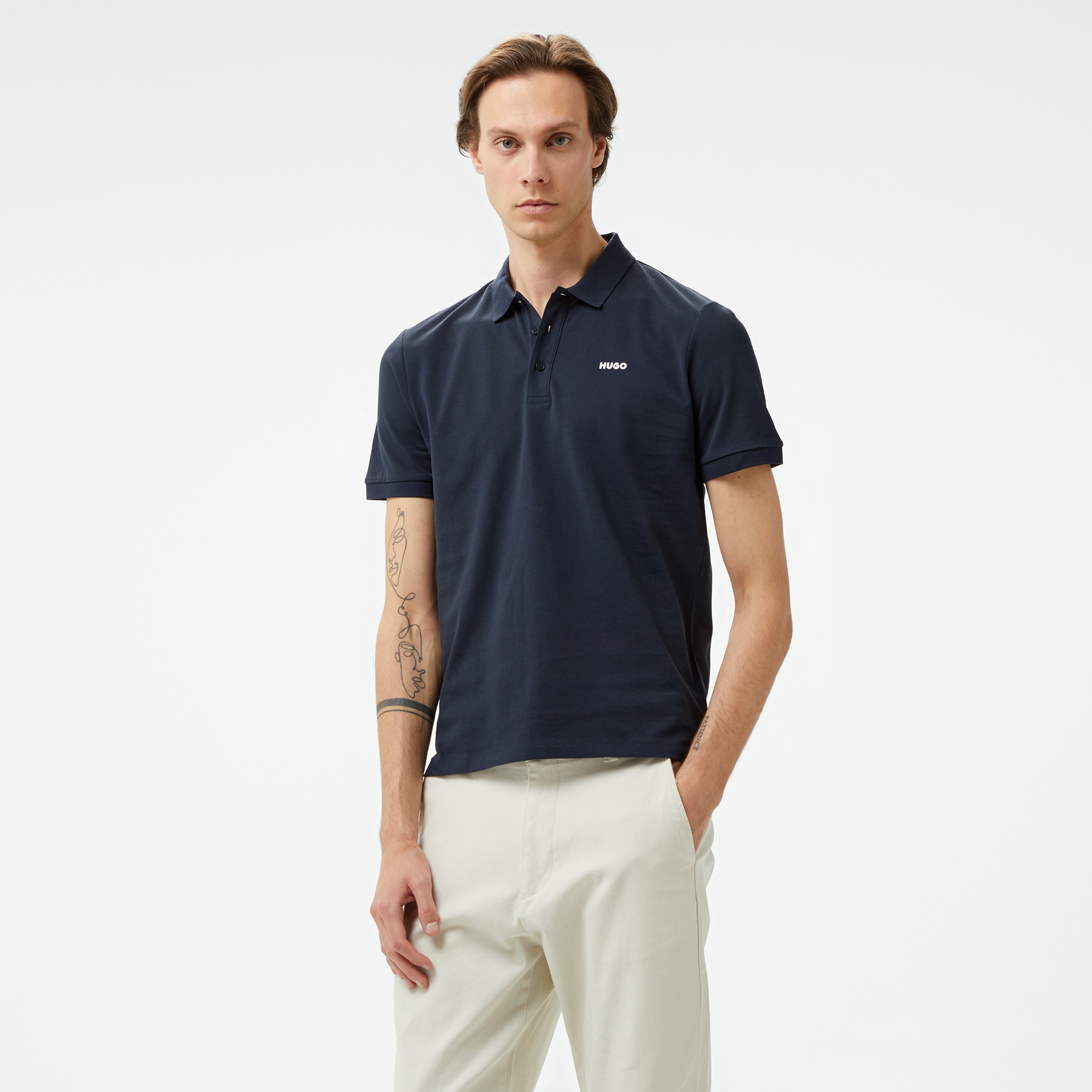 Hugo Erkek Lacivert Polo