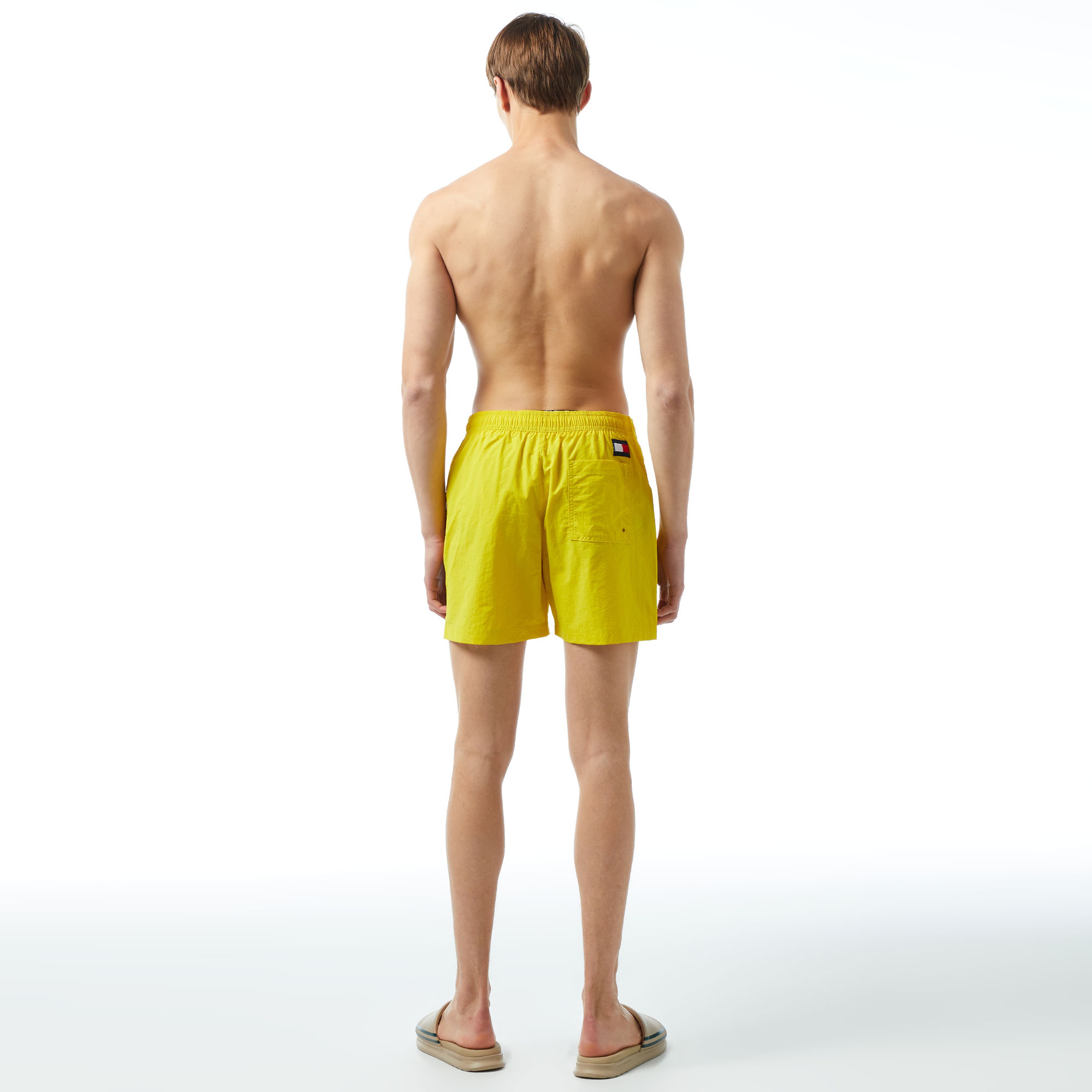 Tommy Hilfiger Medium Drawstring Erkek Sarı Mayo Şort