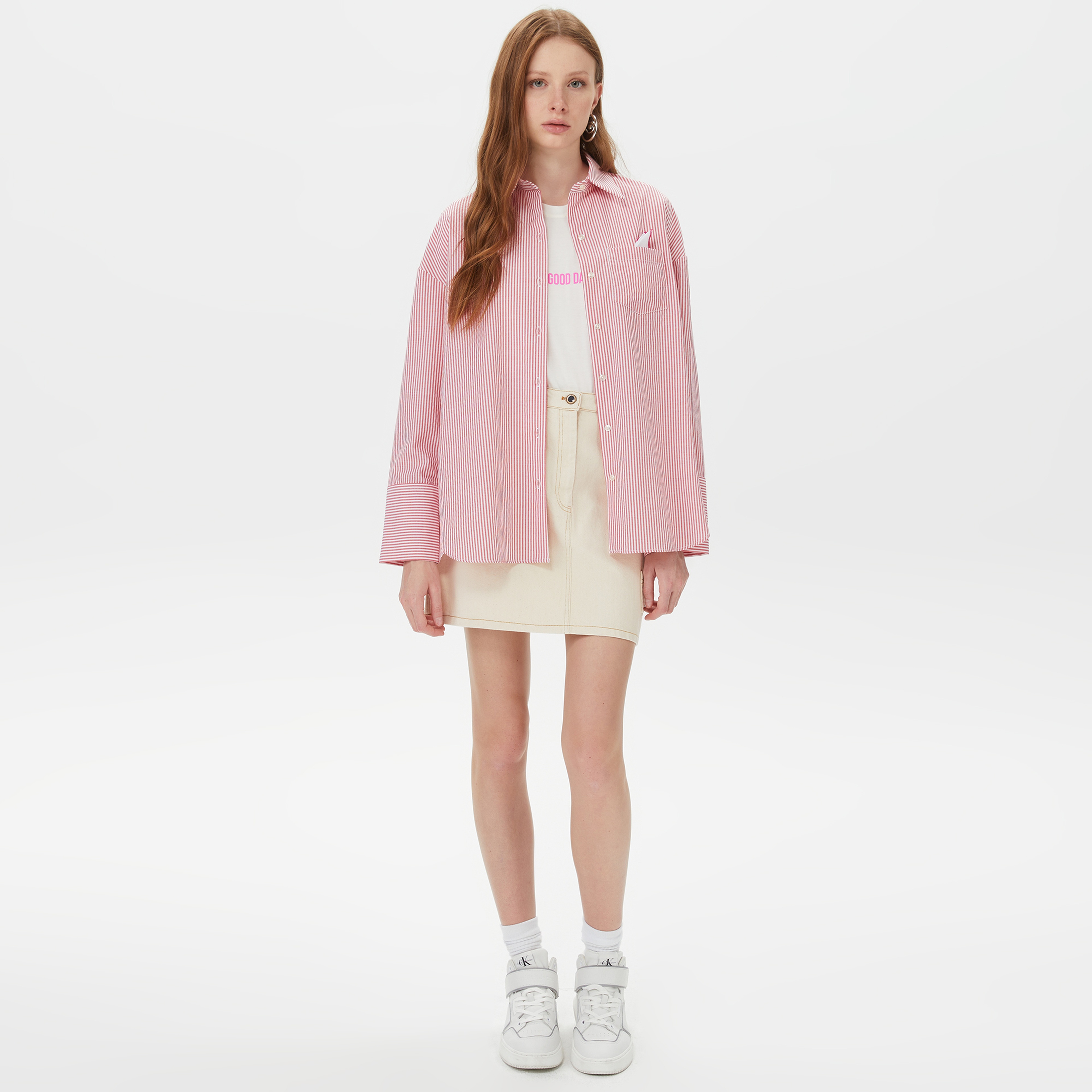 Sorbe Kadın Kırmızı Gömlek