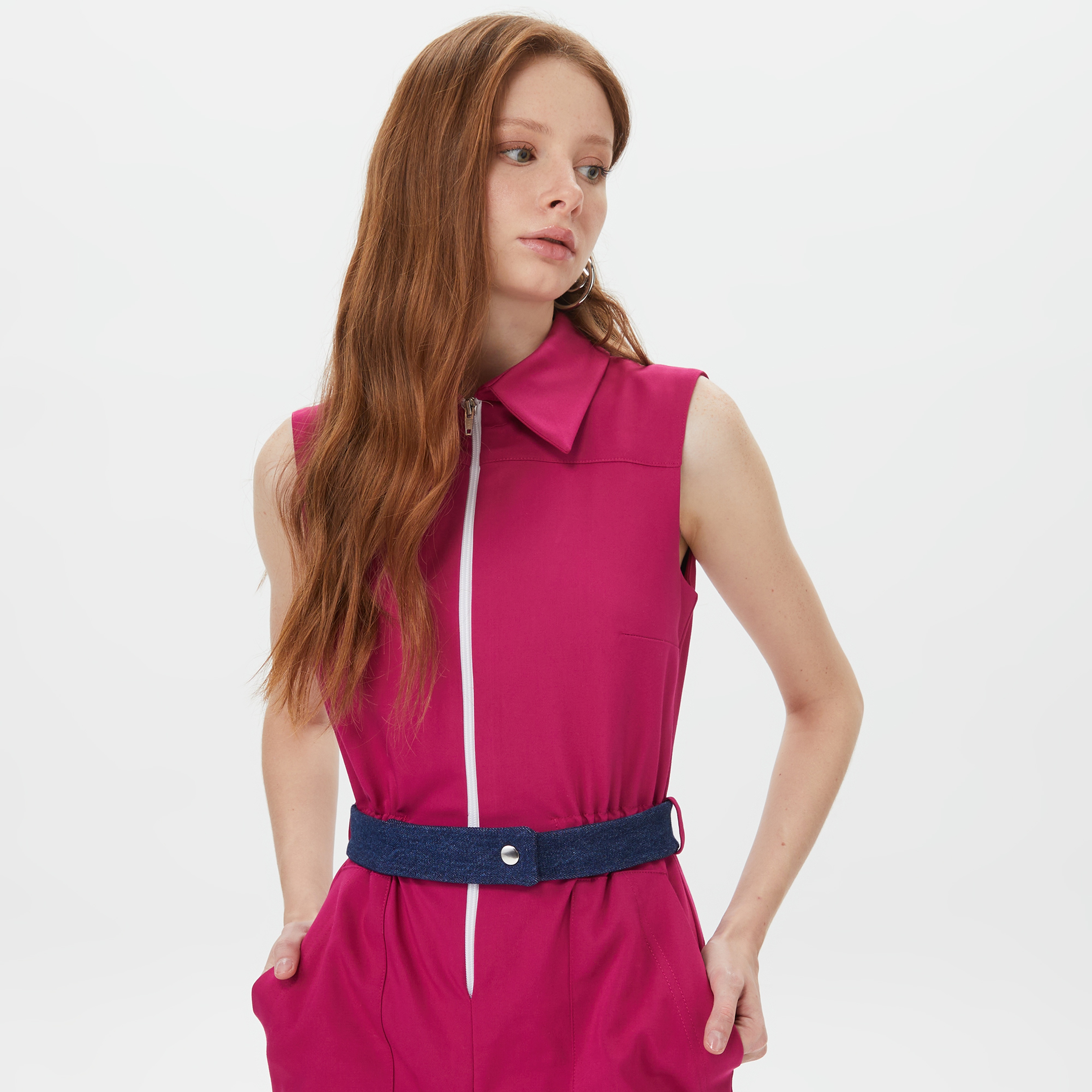 Sorbe Kadın Pembe Tulum