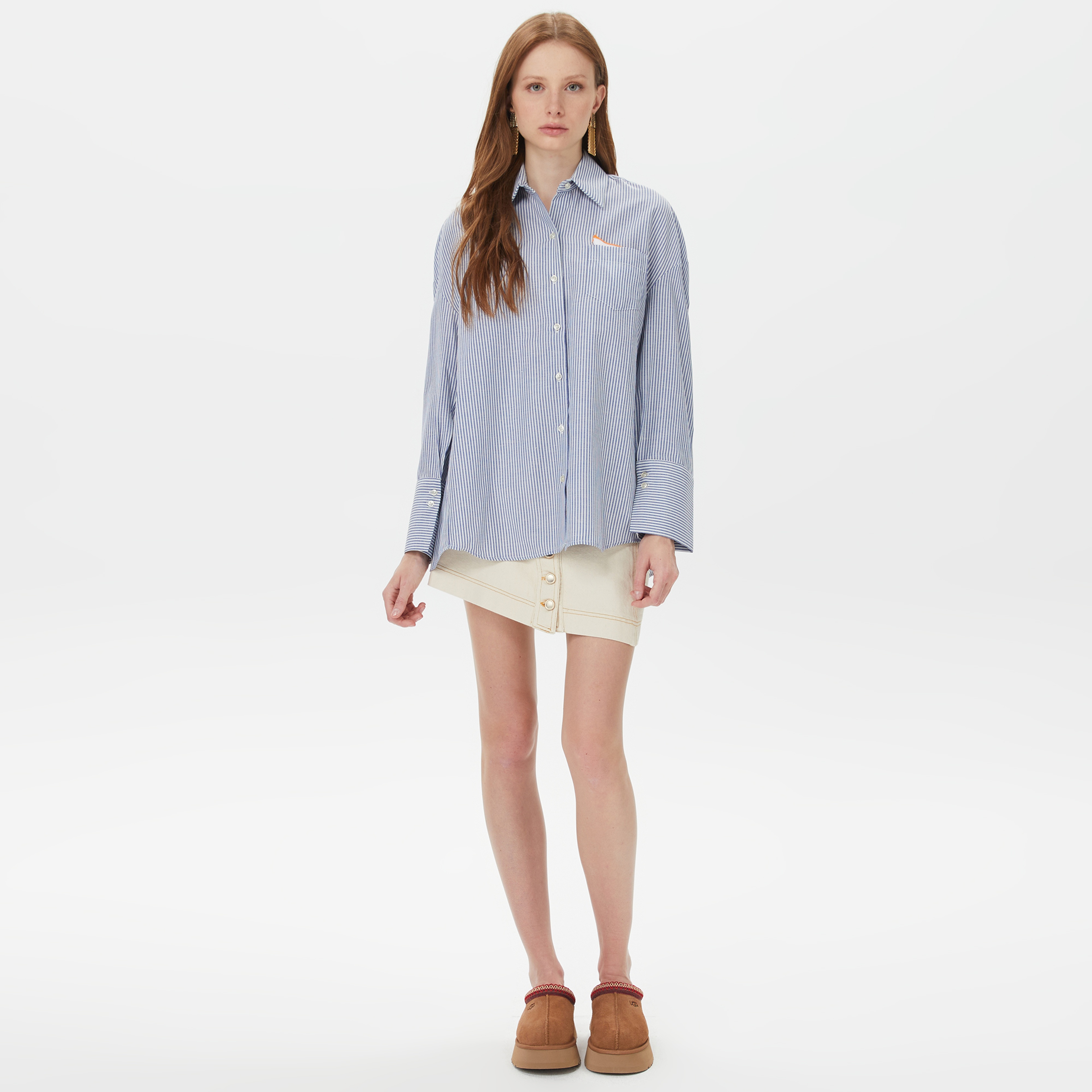 Sorbe Kadın Mavi Gömlek