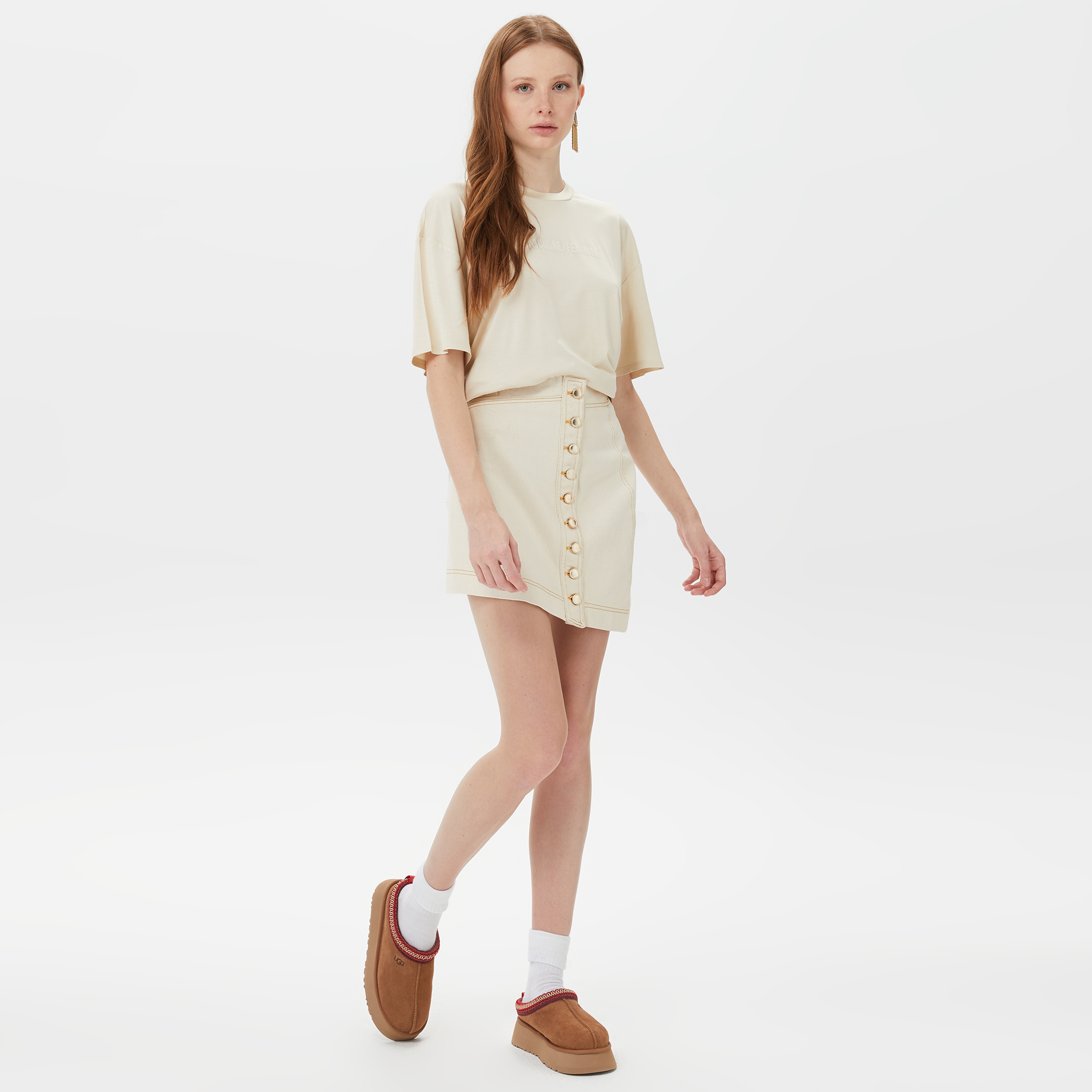 Sorbe Kadın Bej T-Shirt