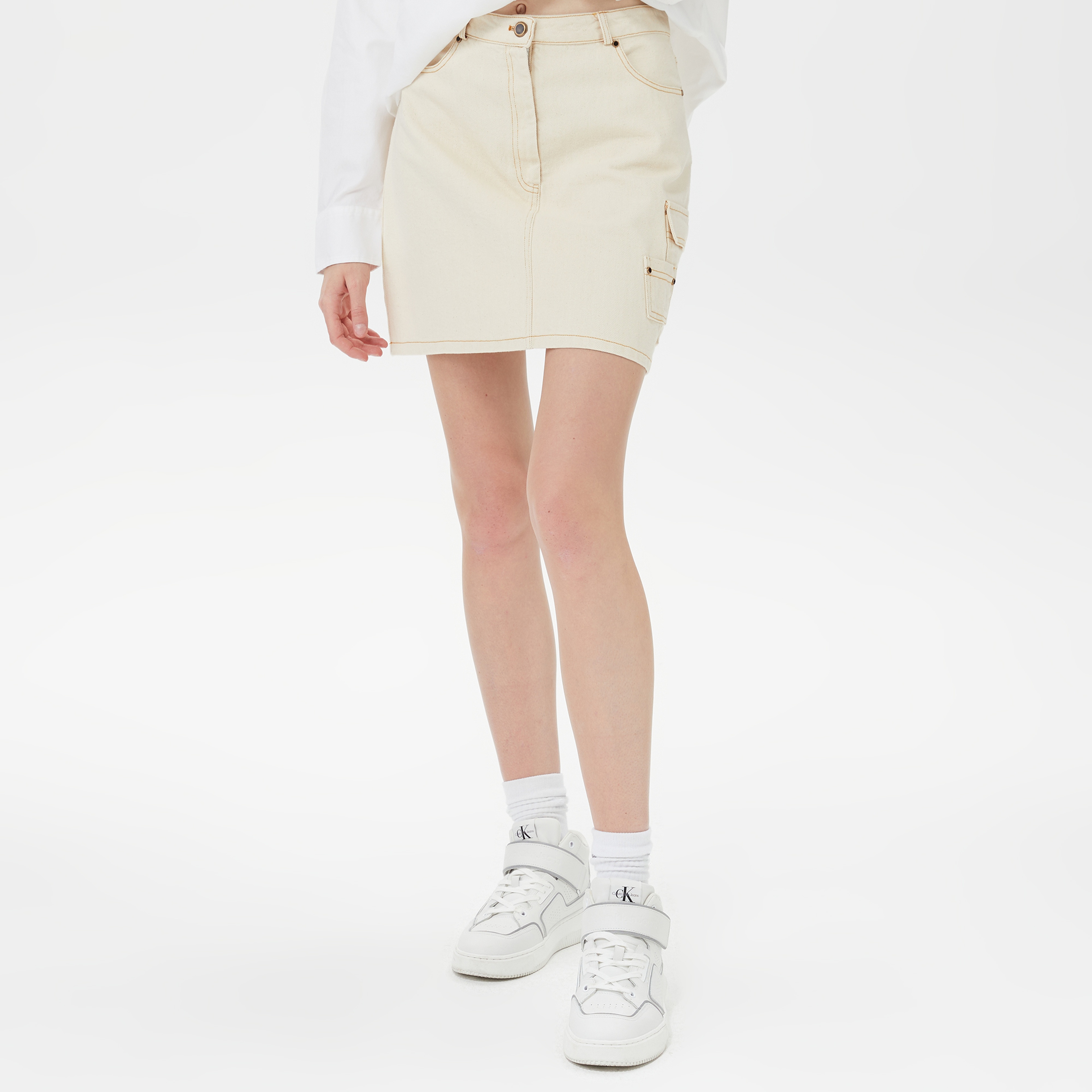 Sorbe Kadın Bej Etek