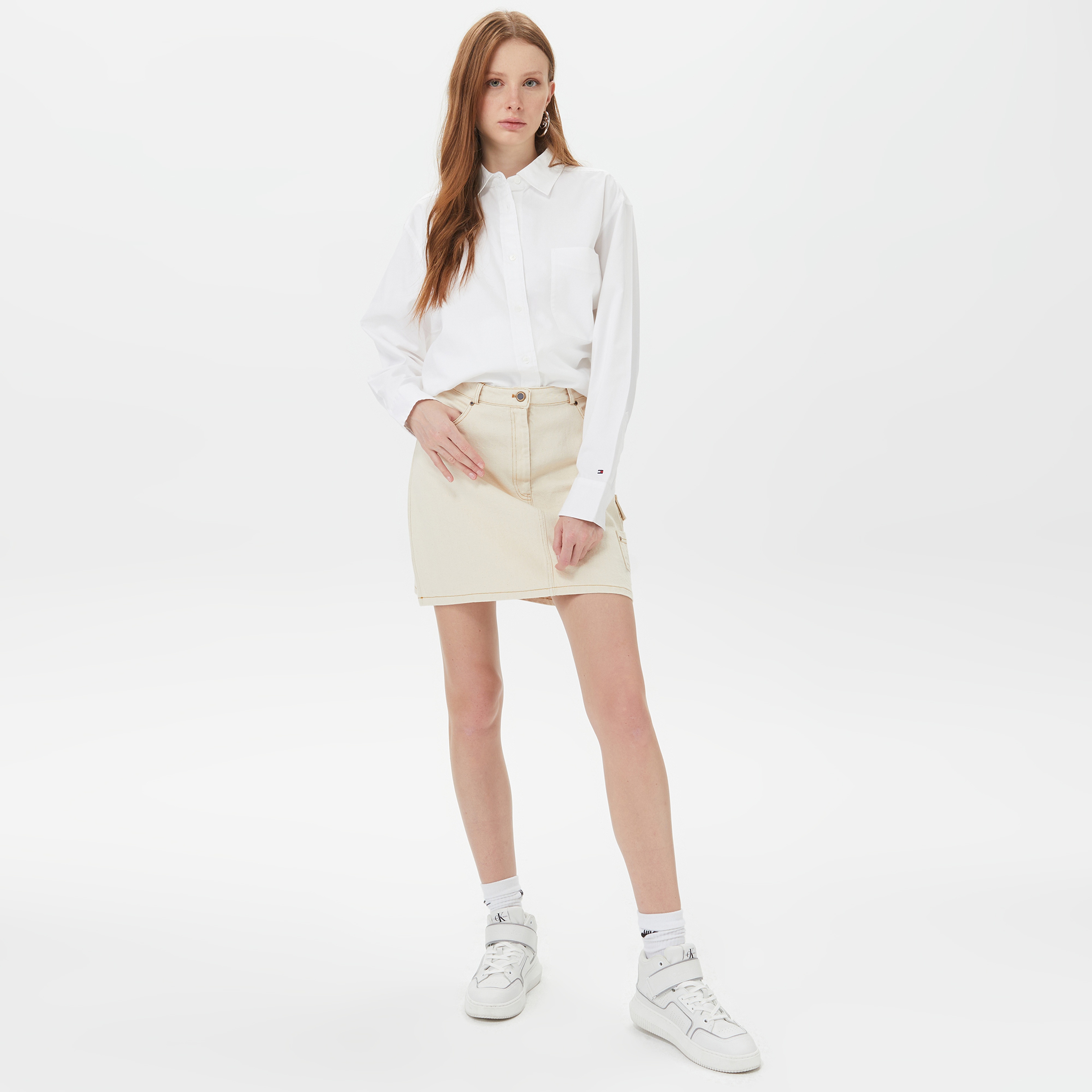 Sorbe Kadın Bej Etek