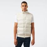 Erkek Kapüşonlu Krem Mont