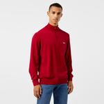 Lacoste Regular Fit Yarım Fermuarlı Erkek Kırmızı Kazak