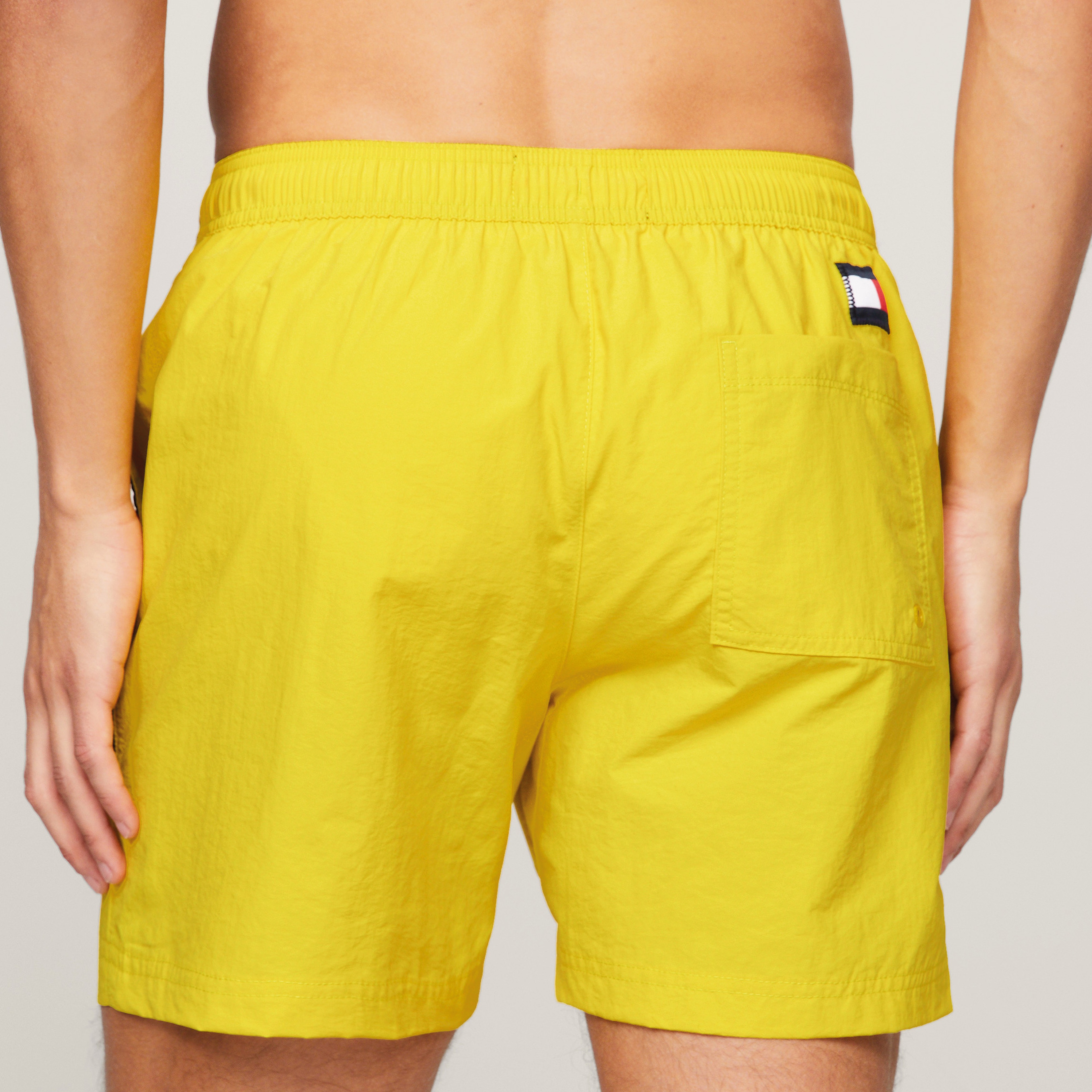 Tommy Hilfiger Medium Drawstring Erkek Sarı Mayo Şort