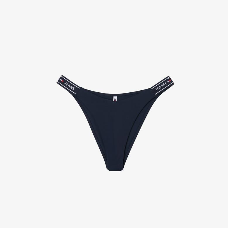 Tommy Jeans High Leg Cheeky Kadın Lacivert Bikini Altı