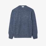 Erkek Classic Fit Bisiklet Yaka Yün Lacivert Kazak