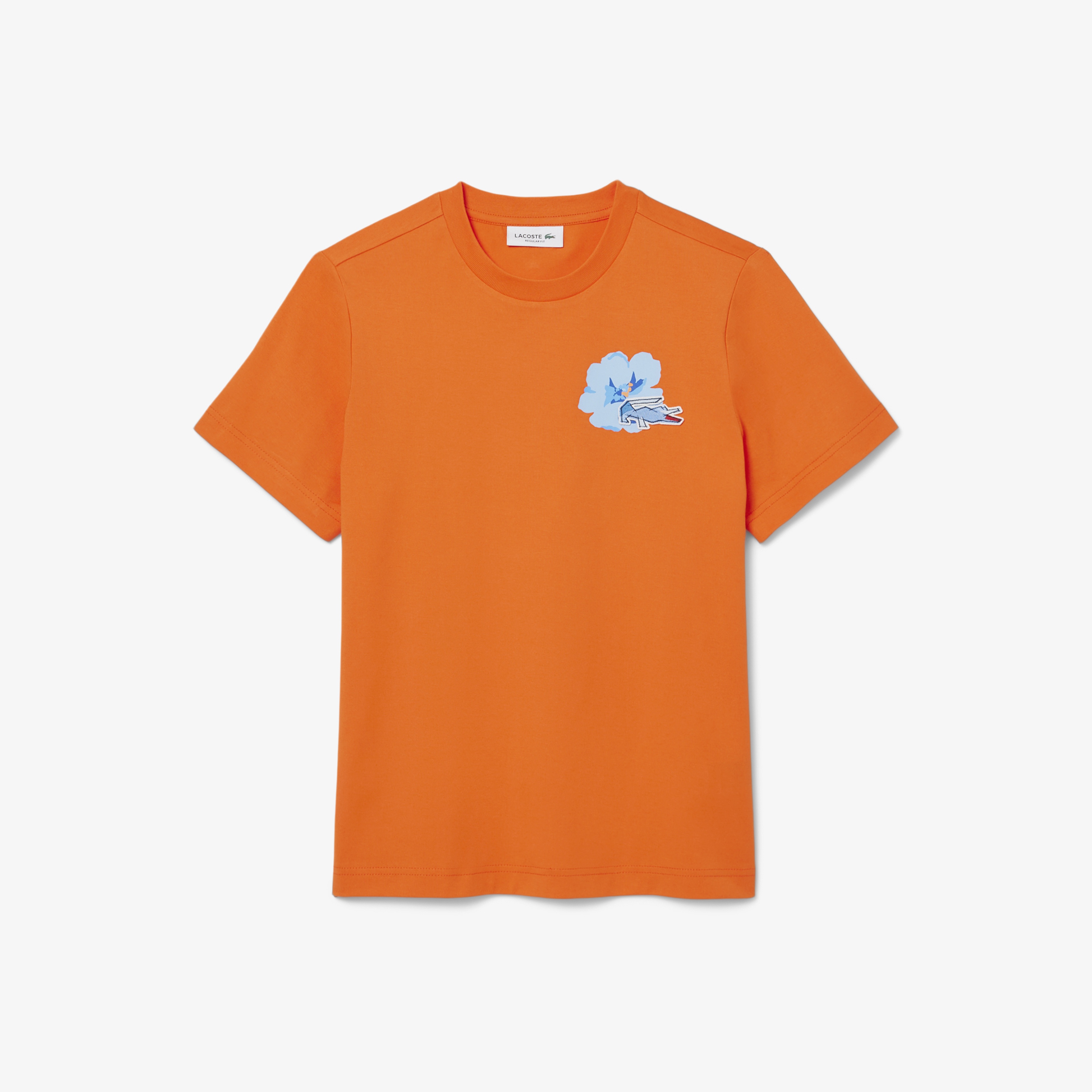 Kadın Regular Fit Bisiklet Yaka Turuncu T-Shirt