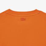 Kadın Regular Fit Bisiklet Yaka Turuncu T-Shirt