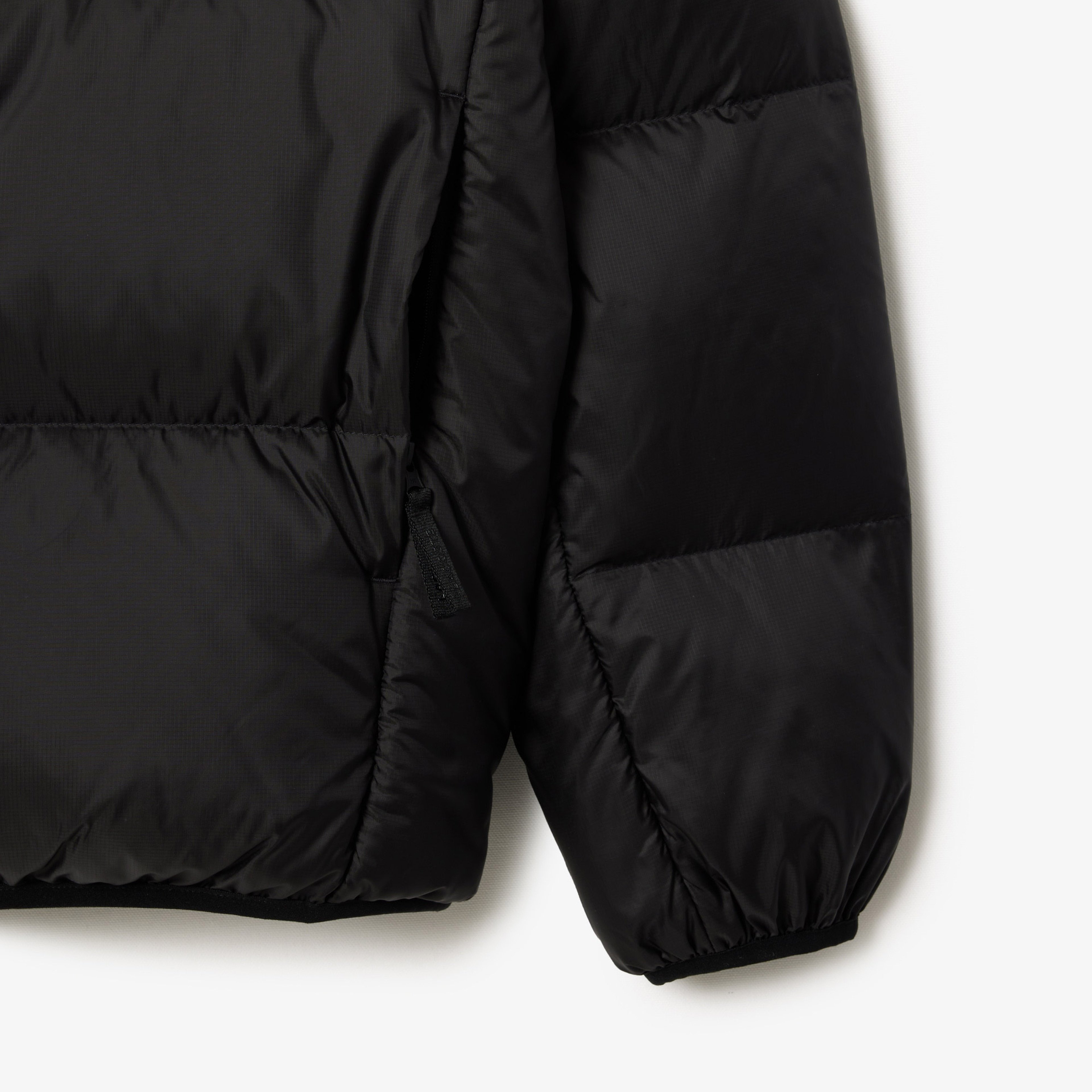 Erkek Relaxed Fit Kapüşonlu Siyah Şişme Mont