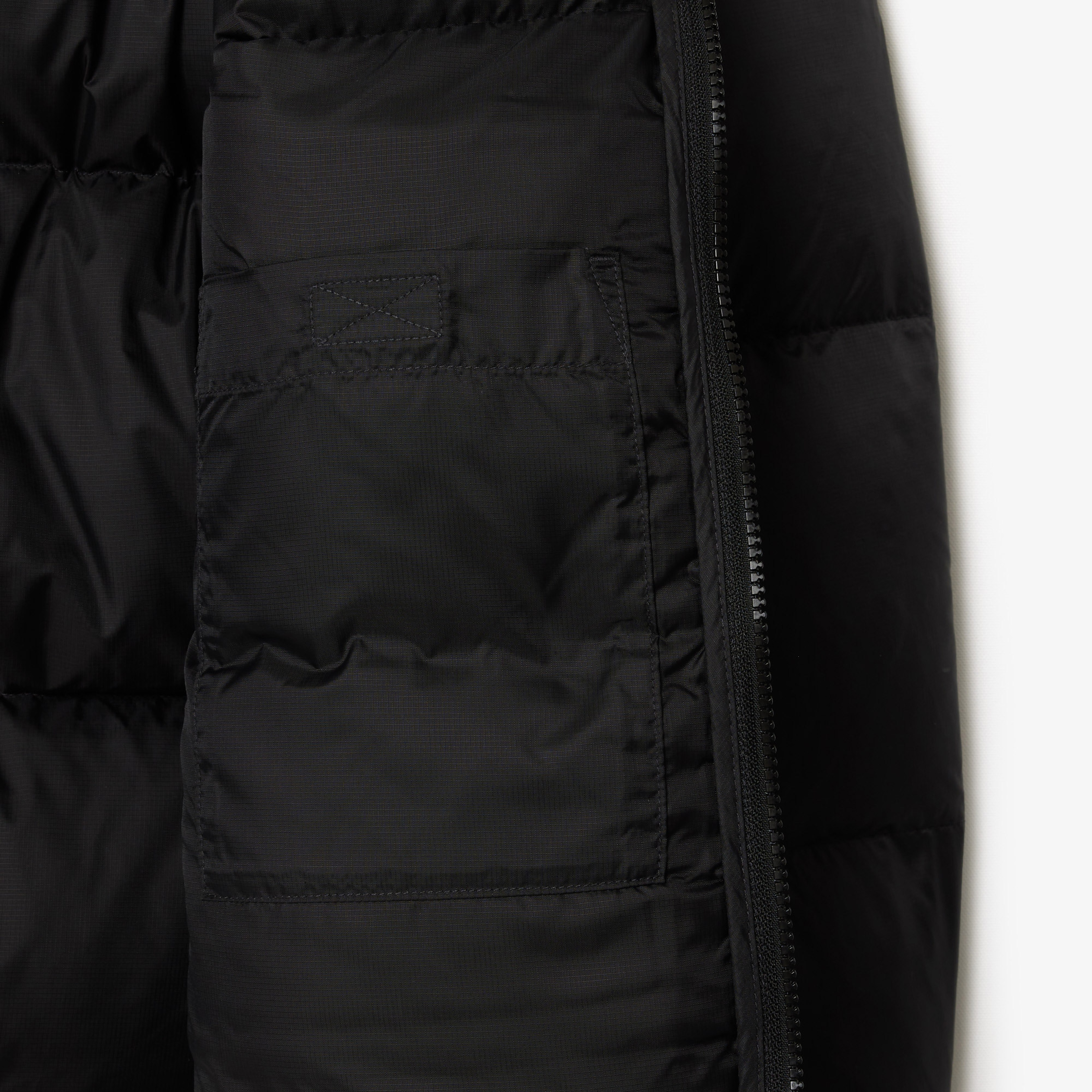 Erkek Relaxed Fit Kapüşonlu Siyah Şişme Mont