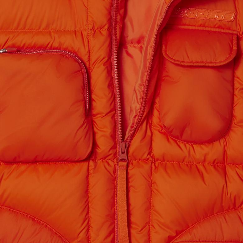 Erkek Dik Yaka Turuncu Yelek