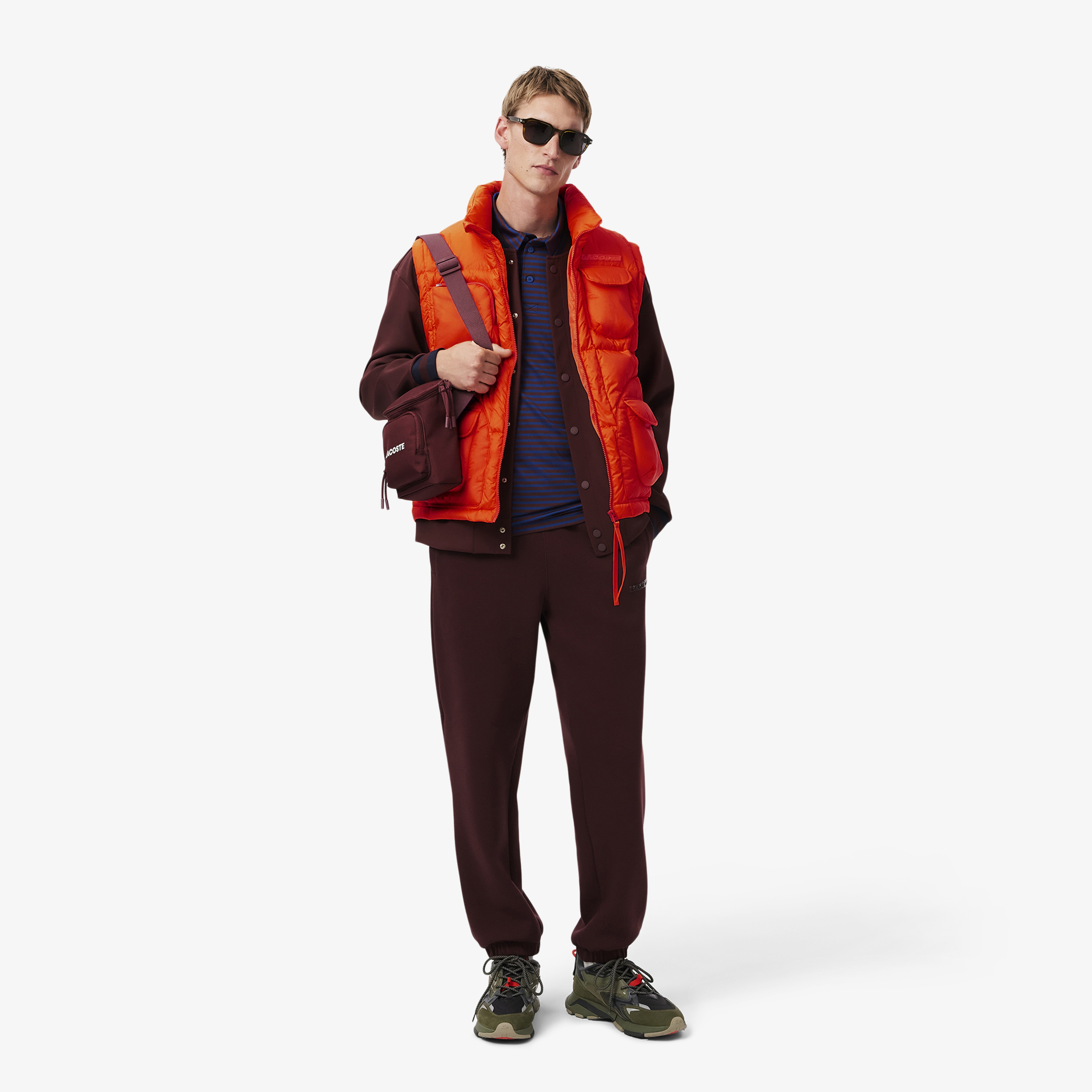 Erkek Dik Yaka Turuncu Yelek