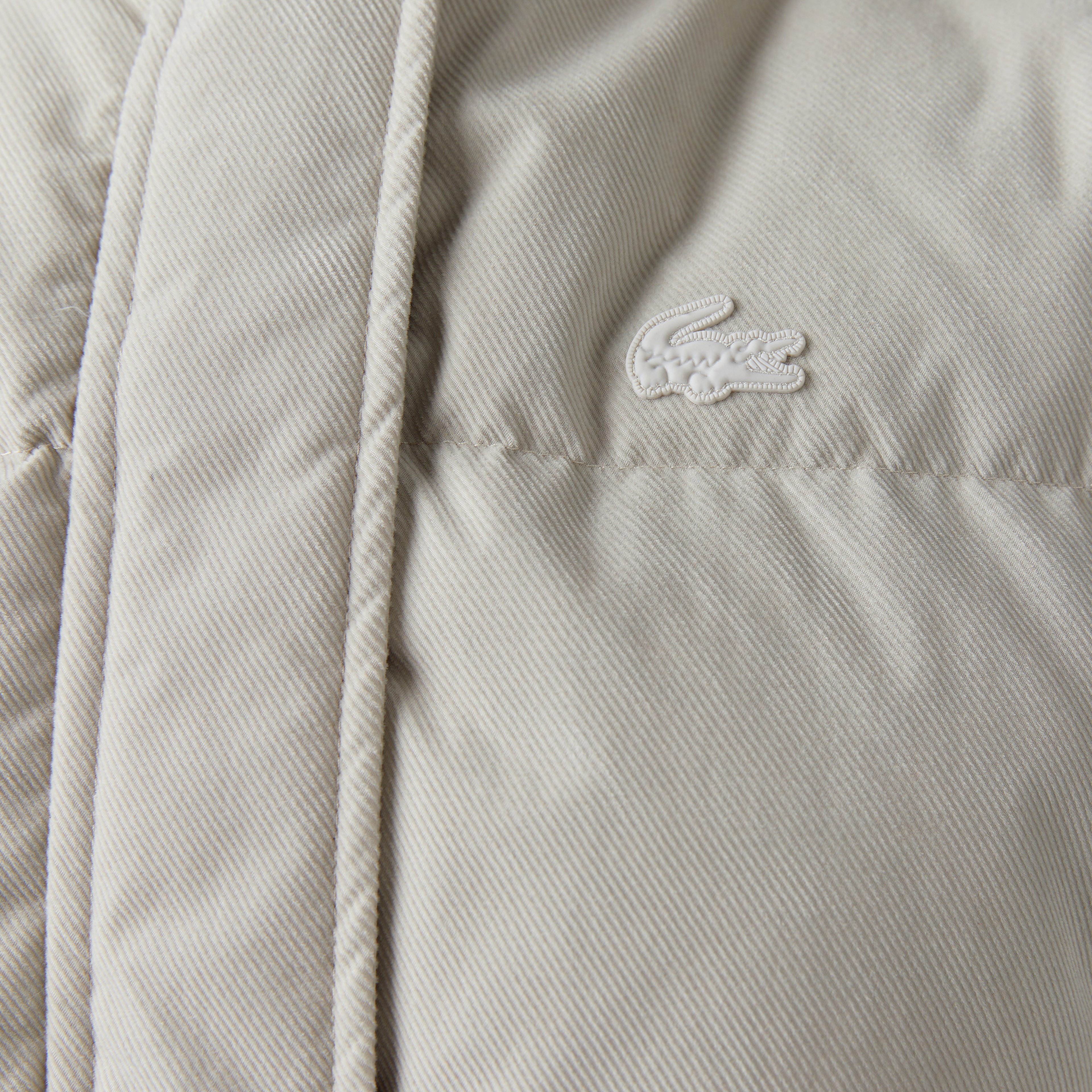 Kadın Relaxed Fit Kapüşonlu Gri Şişme Mont