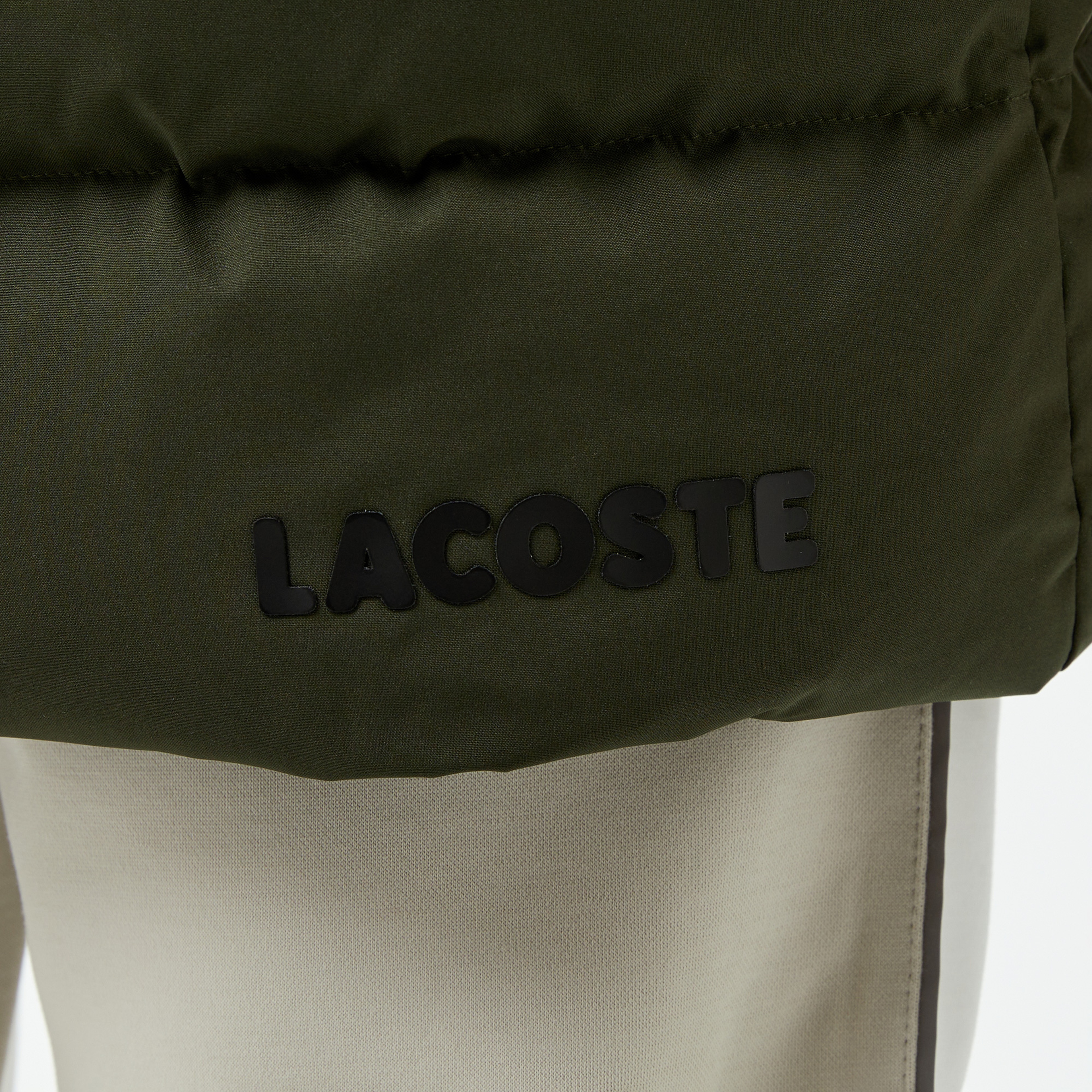 Erkek Kapüşonlu Koyu Yeşil Şişme Mont