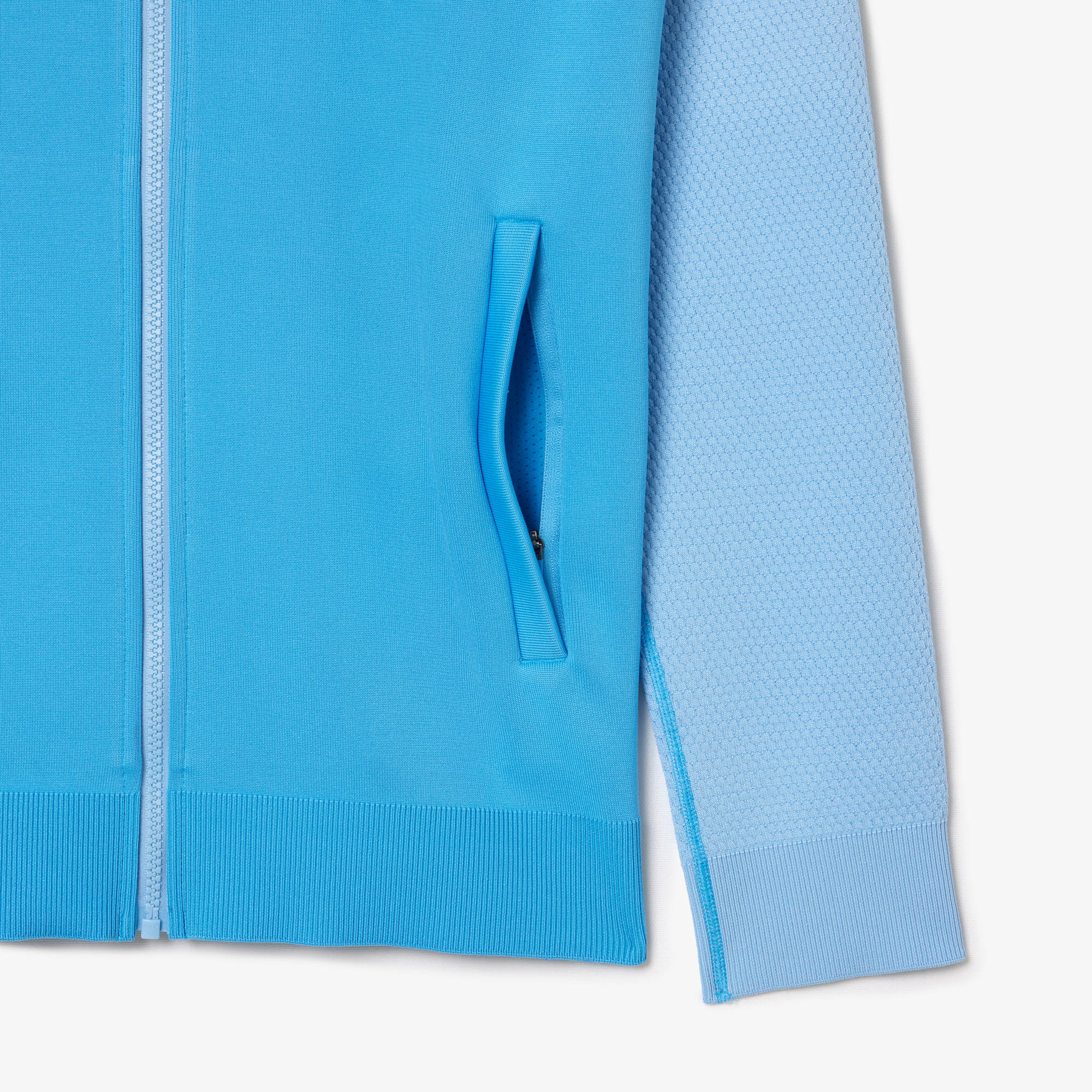 Novak Djokovic Erkek Regular Fit Fermuarlı Renk Bloklu Mavi Sweatshirt