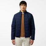 Erkek Regular Fit Dik Yaka Çift Taraflı Lacivert Mont