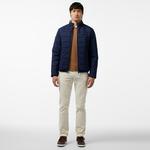 Erkek Regular Fit Dik Yaka Çift Taraflı Lacivert Mont