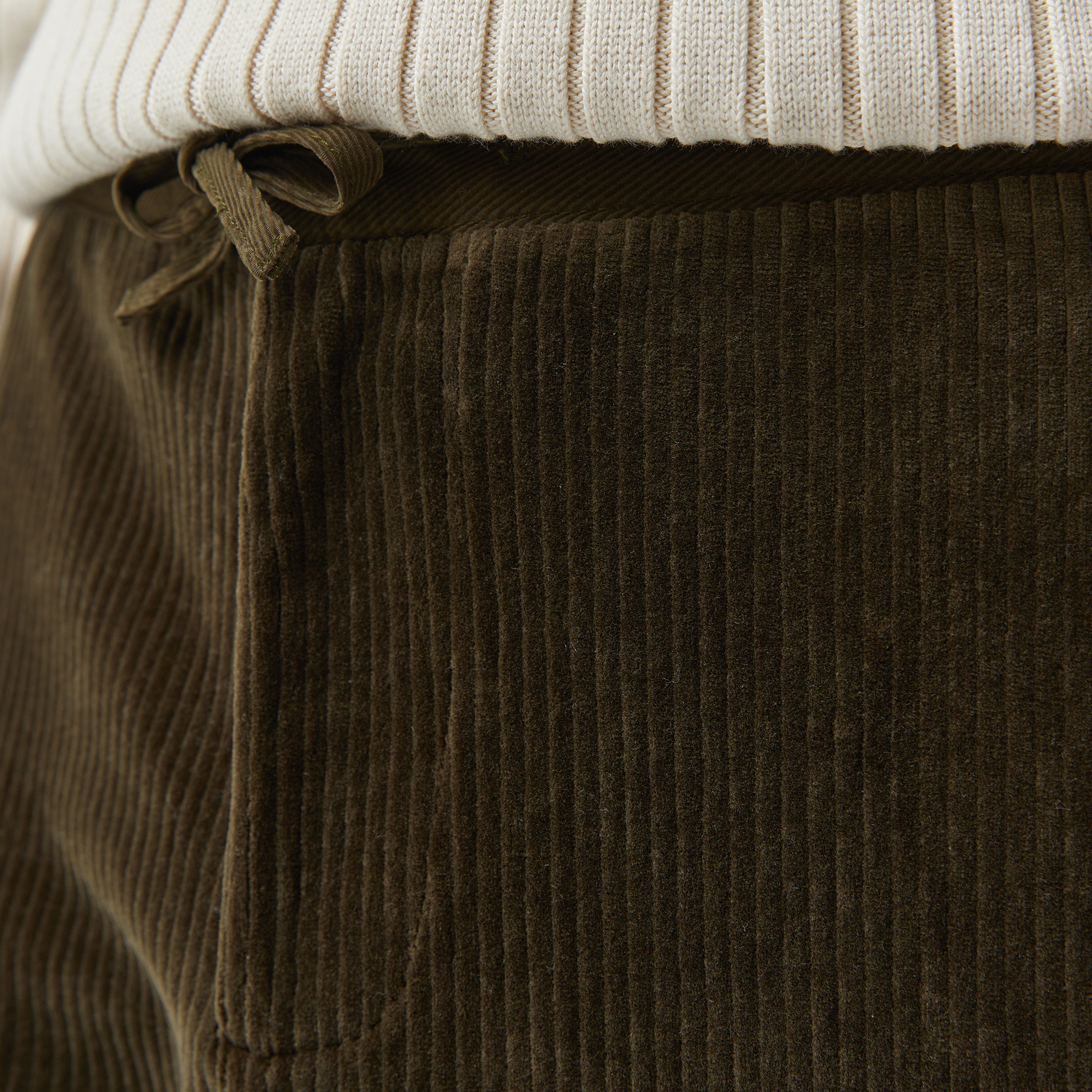 Erkek Tapered Fit Chino Koyu Yeşil Pantolon