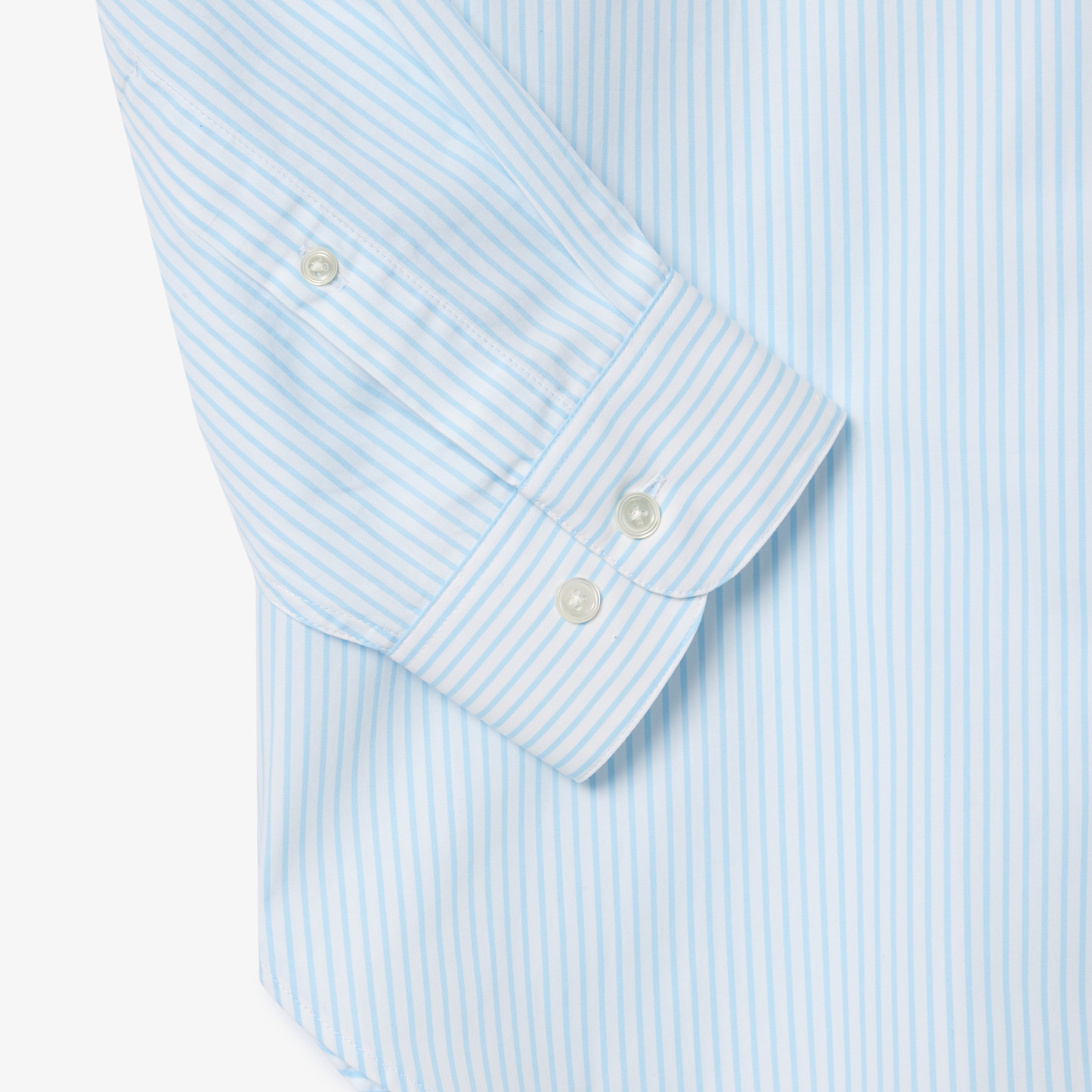 Erkek Relaxed Fit Çizgili Mavi Gömlek