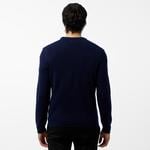 Erkek Regular Fit Bisiklet Yaka Lacivert Triko