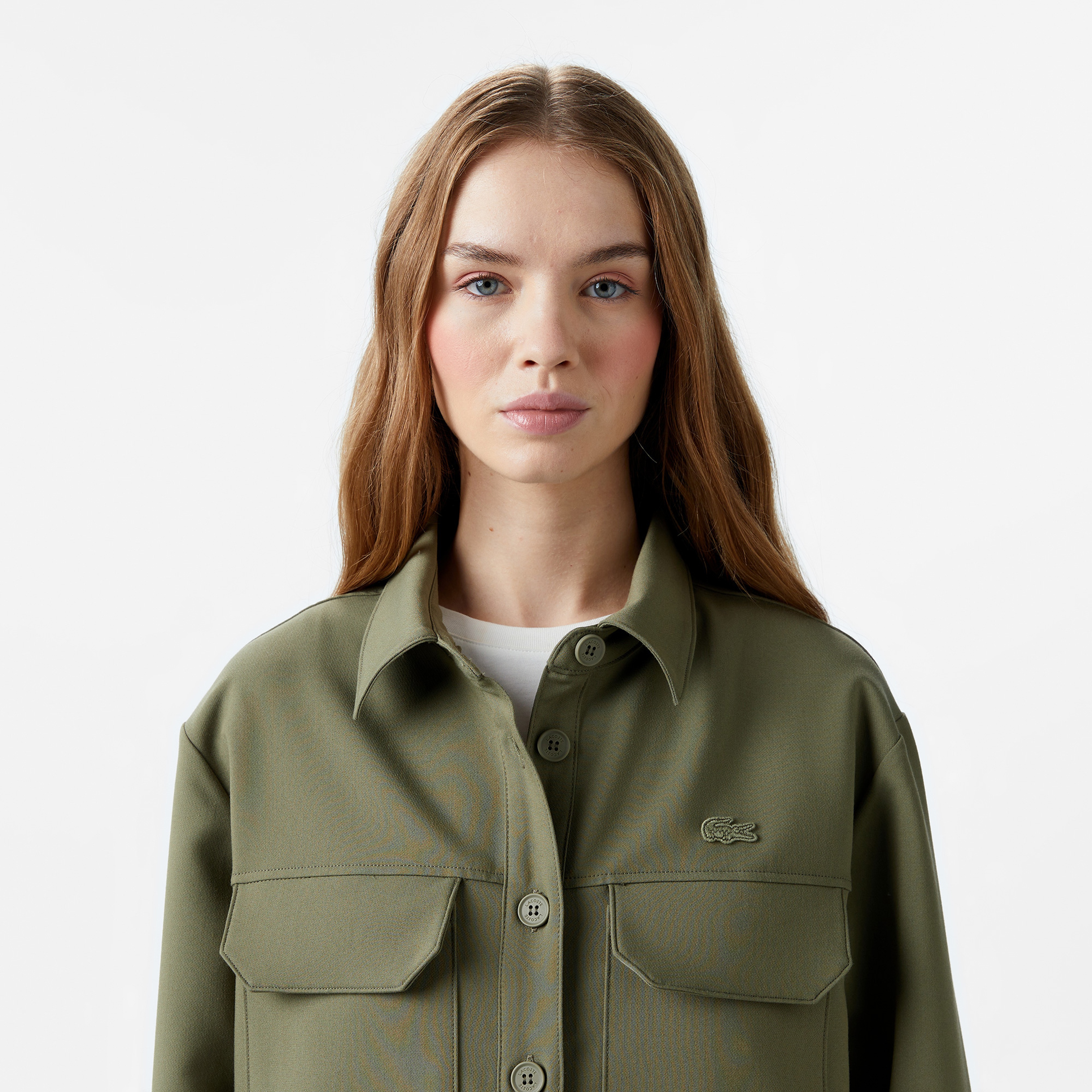 Kadın Regular Fit Haki Gömlek