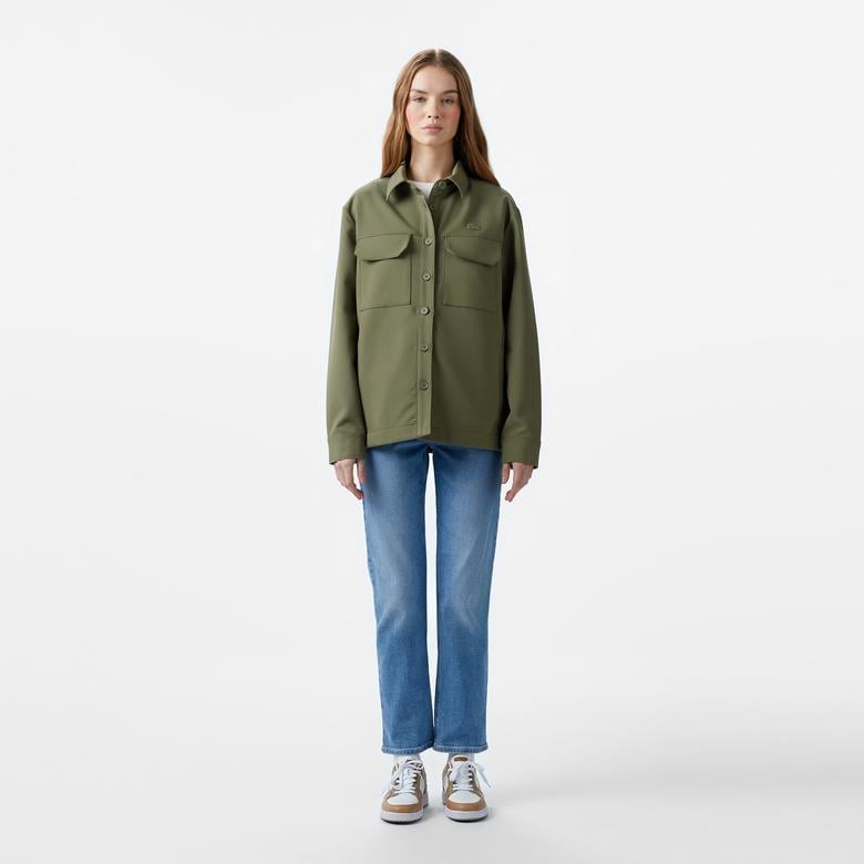 Kadın Regular Fit Haki Gömlek