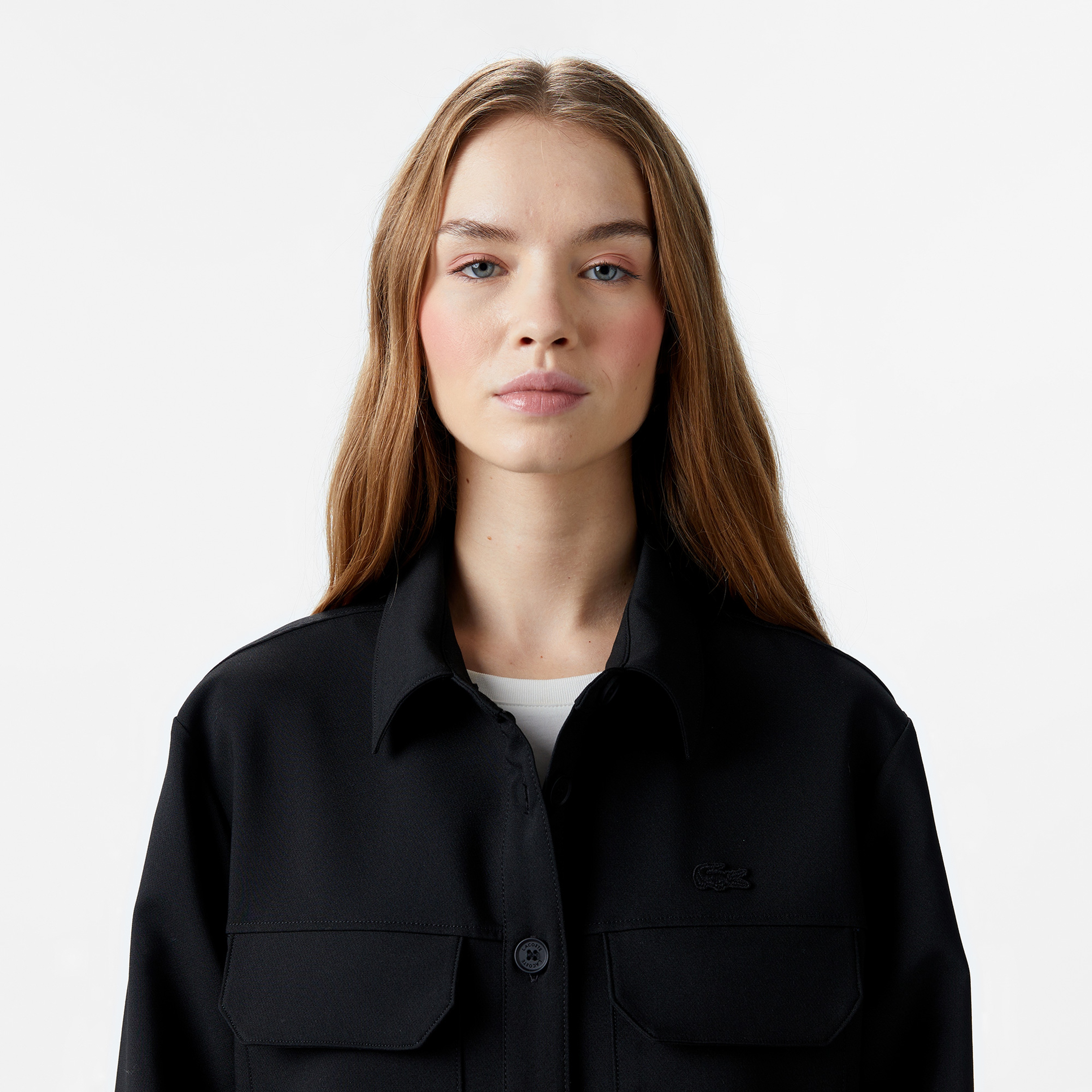 Kadın Regular Fit Siyah Gömlek