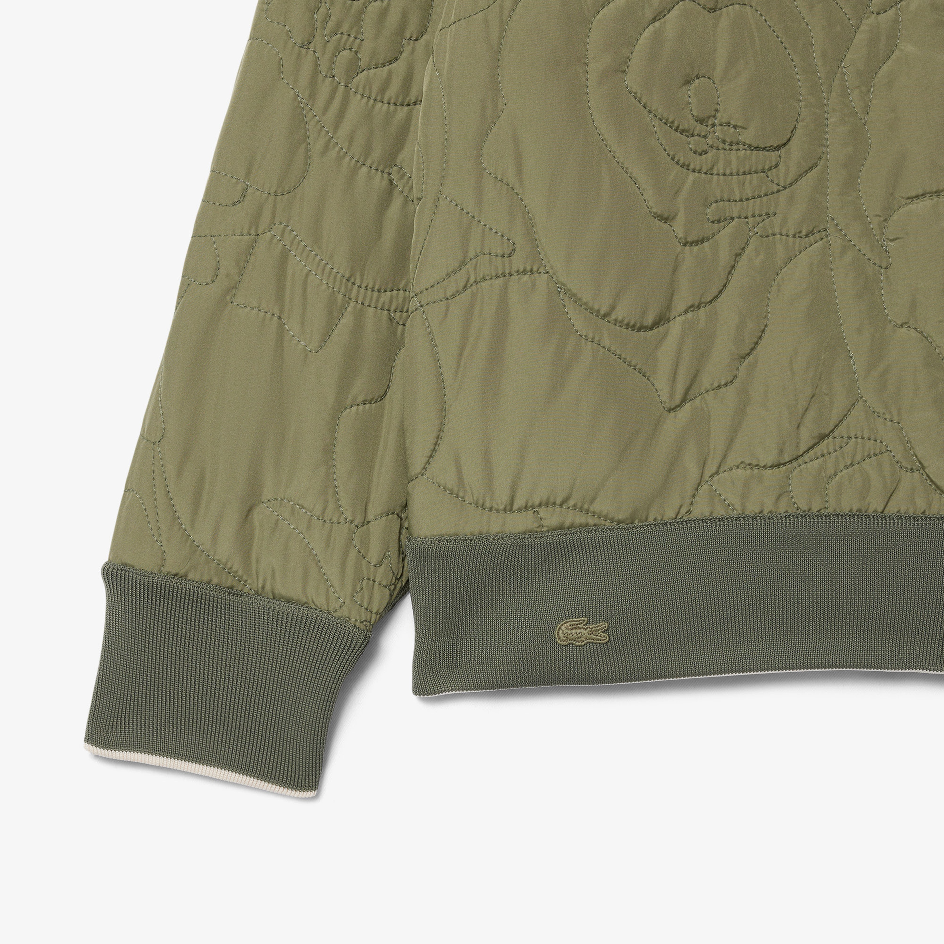 Kadın Oversize Fit Bisiklet Yaka Çift Taraflı Desenli Krem Sweatshirt