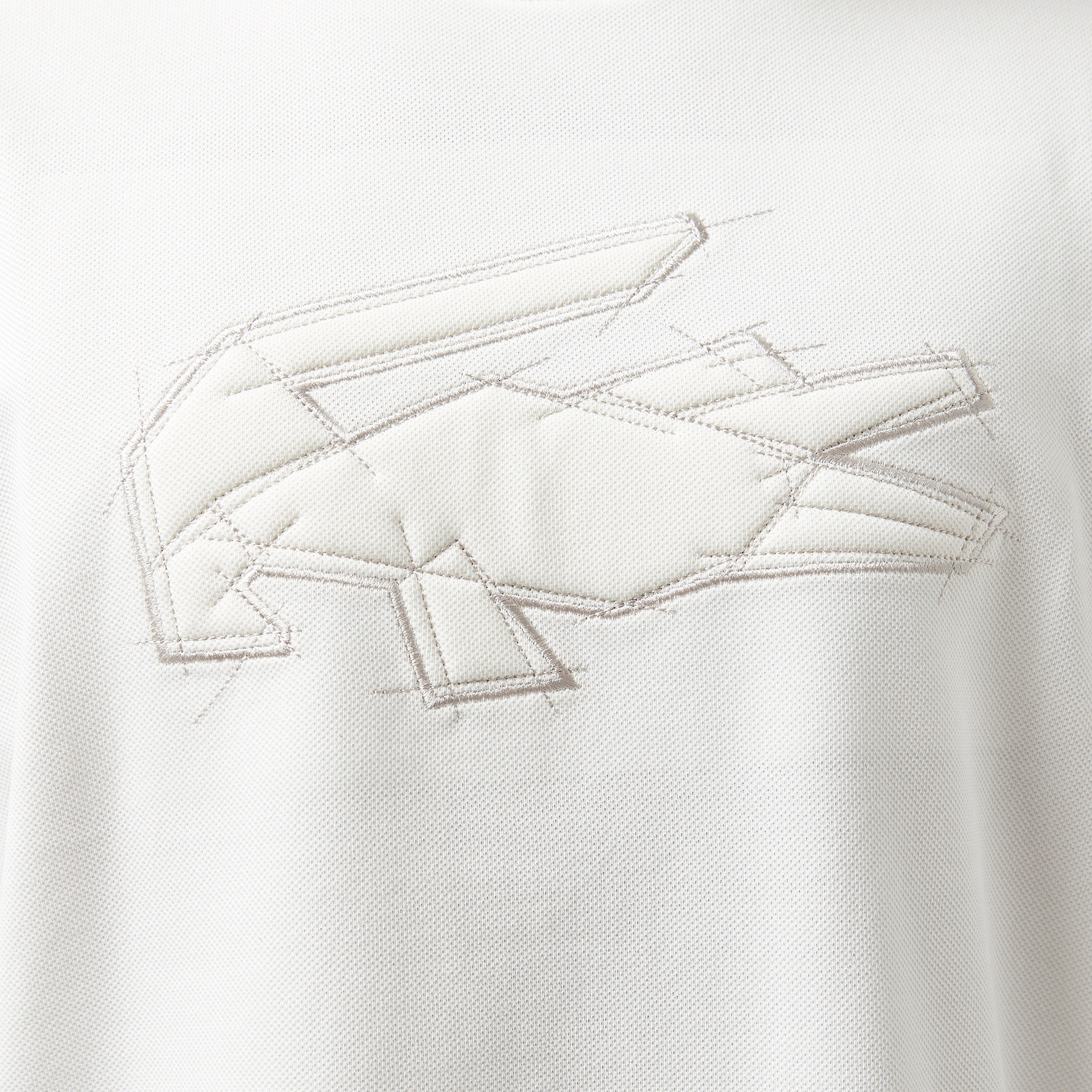 Erkek Oversize Fit Bisiklet Yaka Baskılı Beyaz T-Shirt