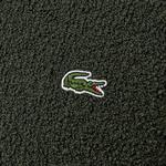 Erkek Relaxed Fit Bisiklet Yaka Baskılı Koyu Yeşil Kazak