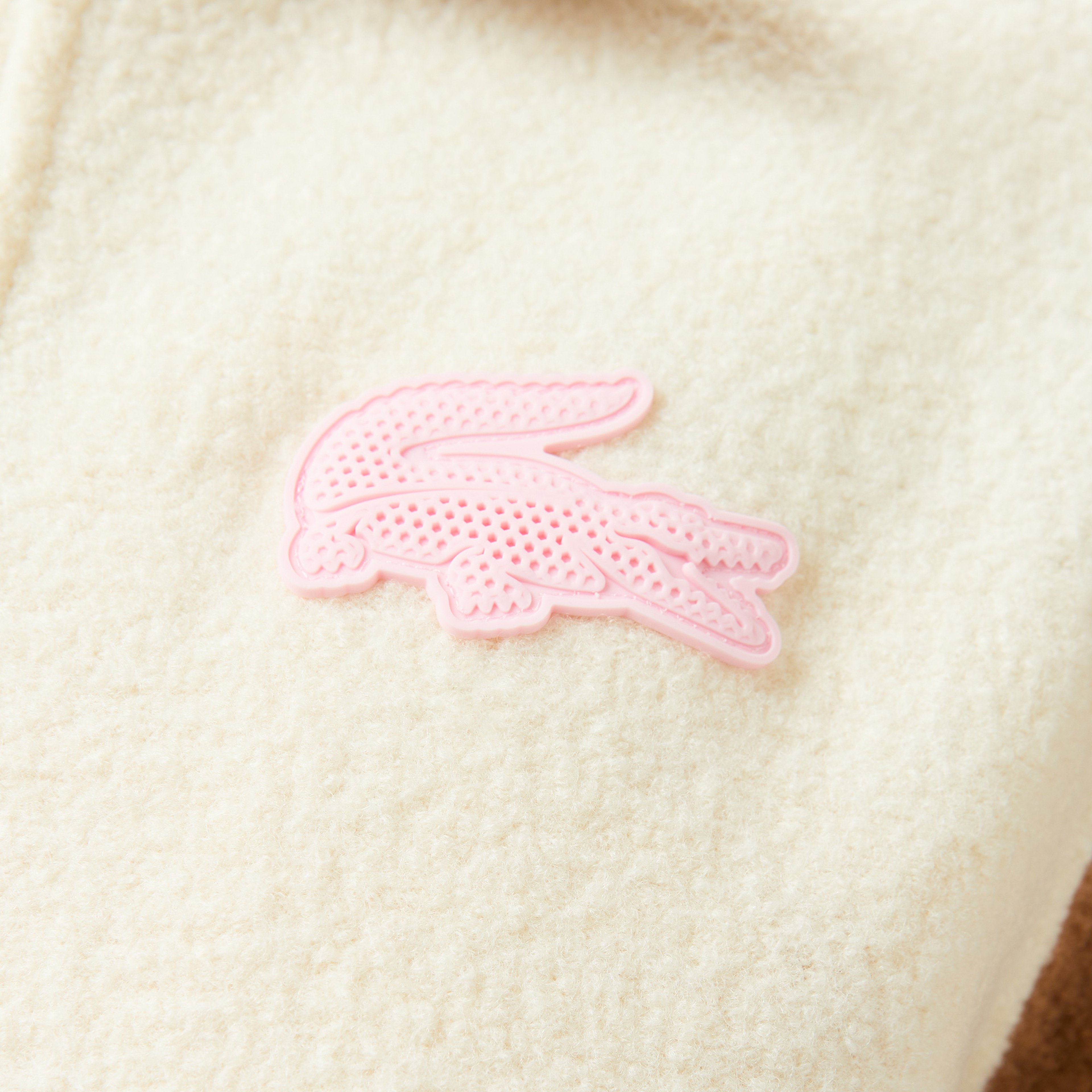 Kadın Relaxed Fit Gömlek Yaka Renk Bloklu Bej Mont