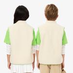 Çocuk Dik Yaka Bej Yelek