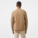 Erkek Regular Fit Bisiklet Yaka Kahverengi Triko