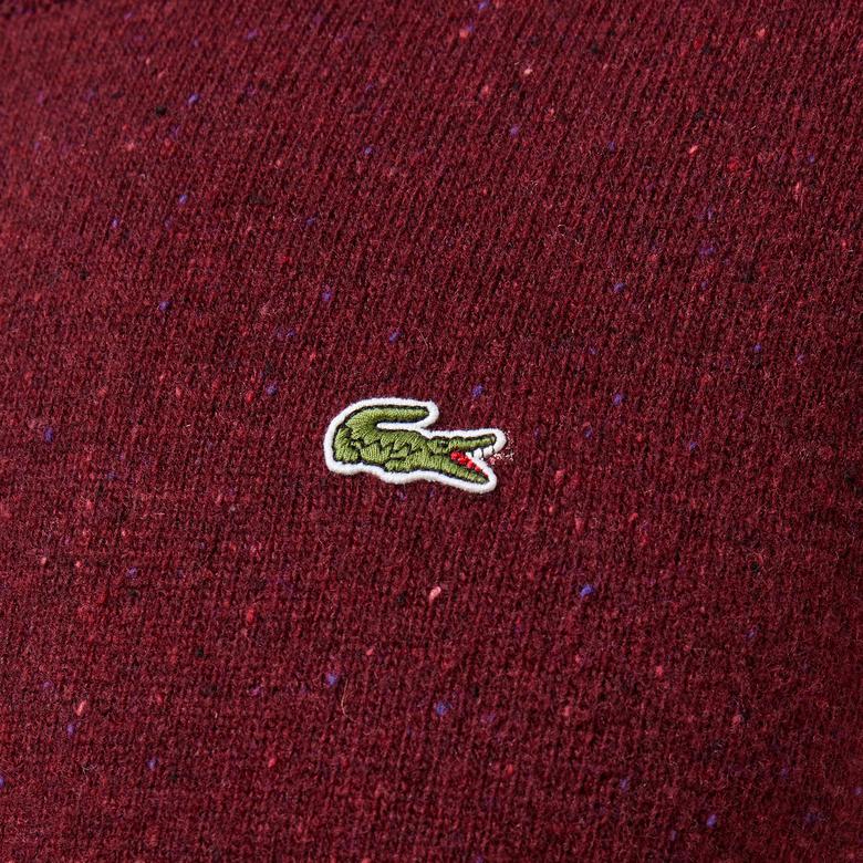 Erkek Regular Fit Bisiklet Yaka Bordo Triko