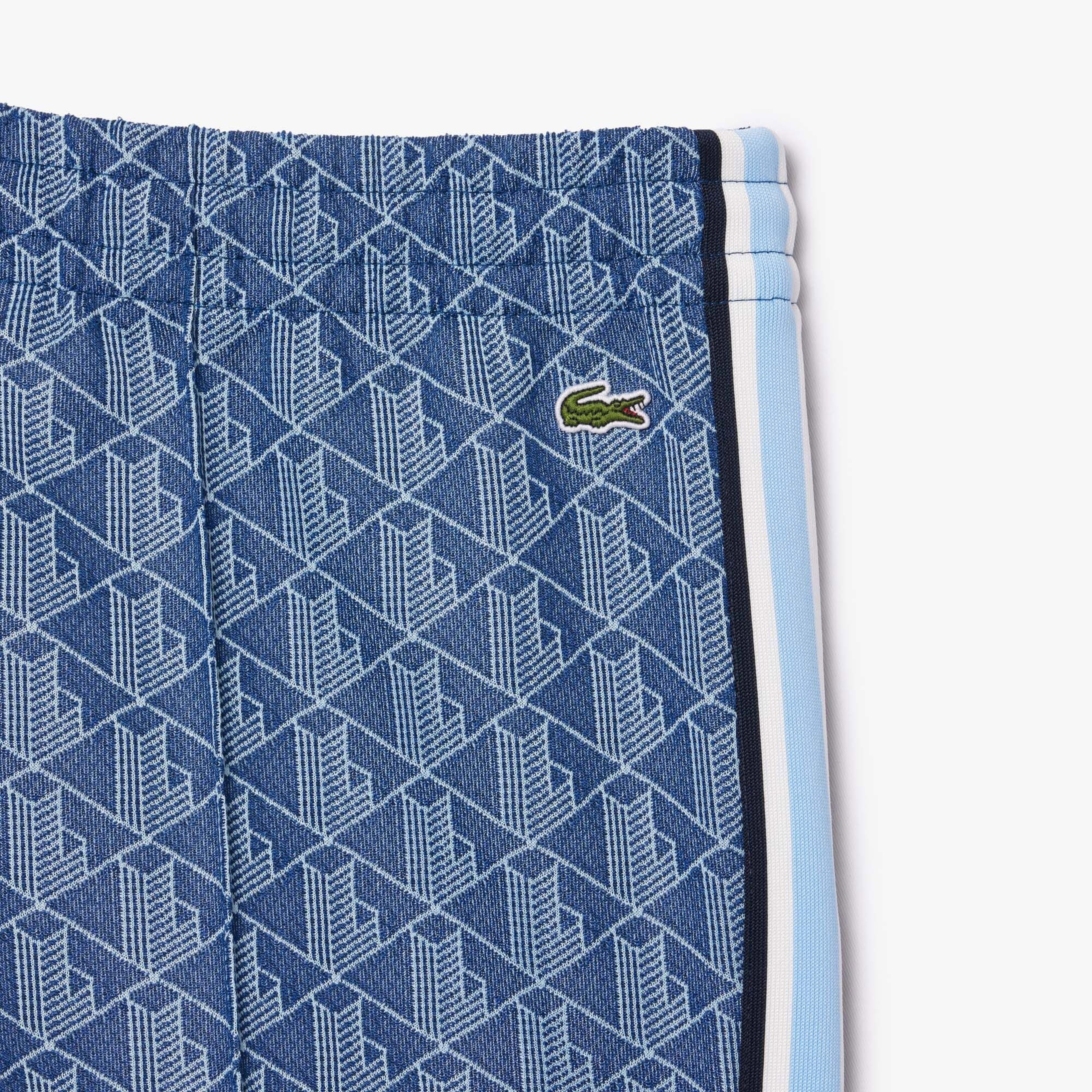 Lacoste Kadın Flare Fit Monogram Koyu Mavi Eşofman Altı