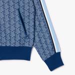 Lacoste Kadın Regular Fit Kapüşonlu Monogram Koyu Mavi Sweatshirt