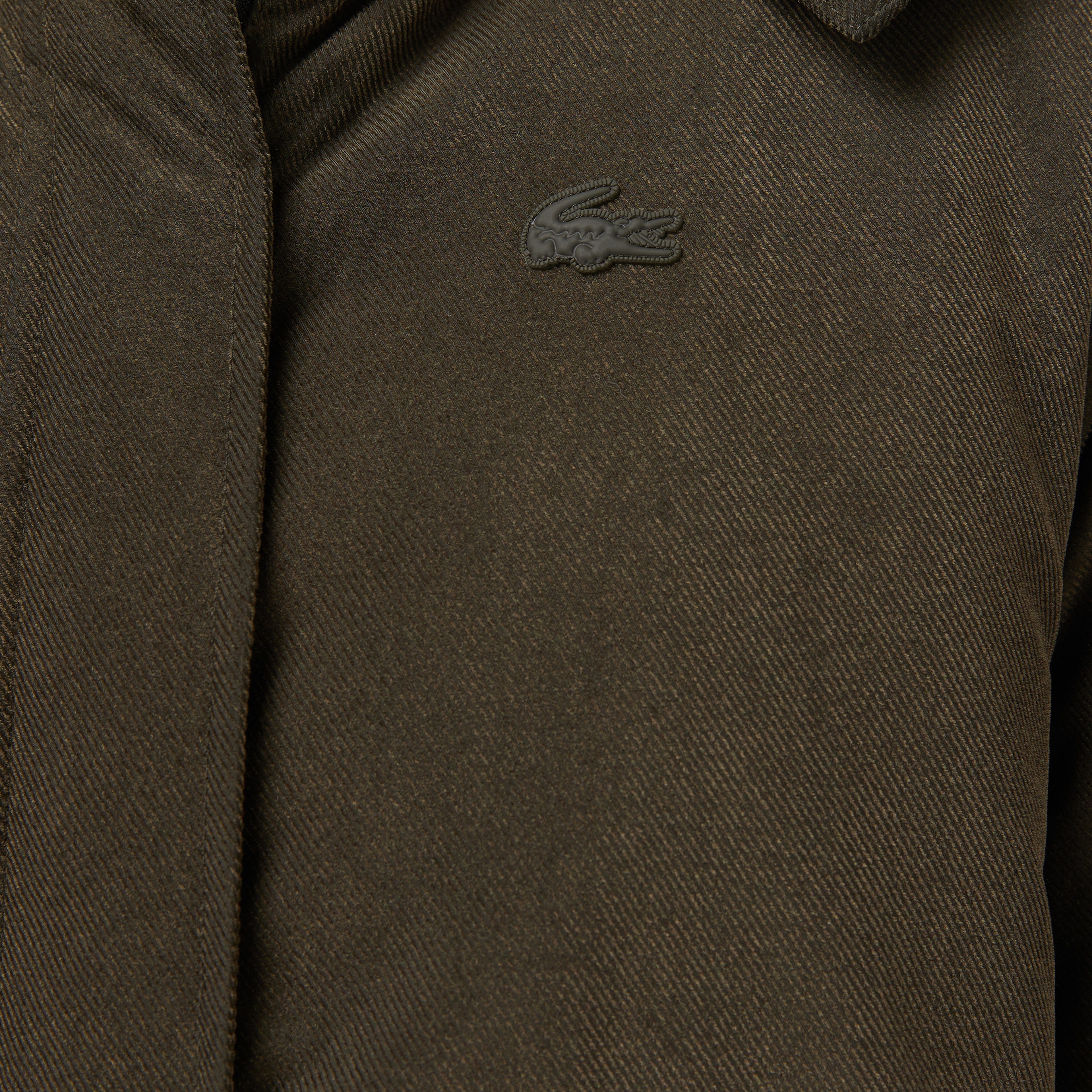 Kadın Relaxed Fit Kapüşonlu Haki Mont