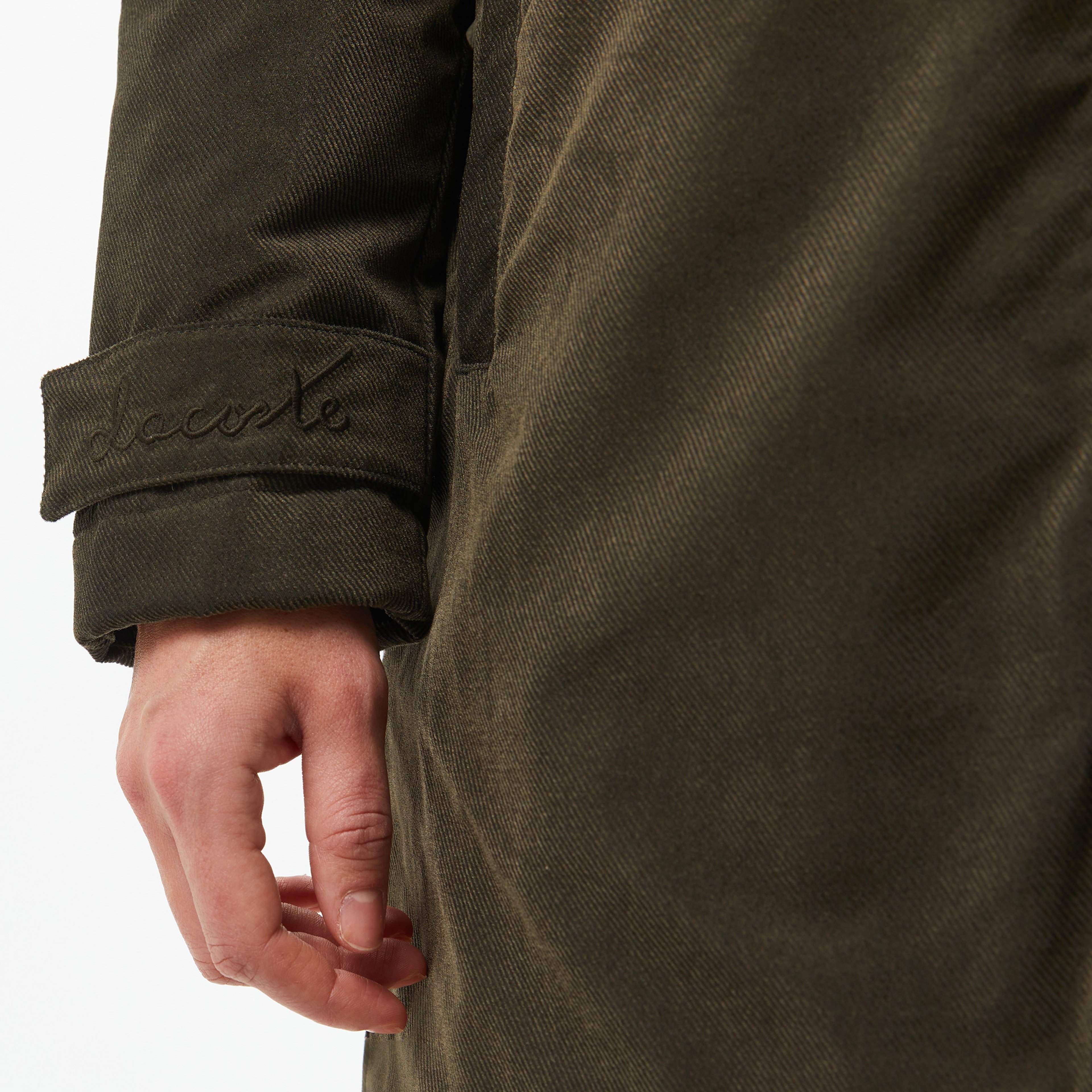 Kadın Relaxed Fit Kapüşonlu Haki Mont