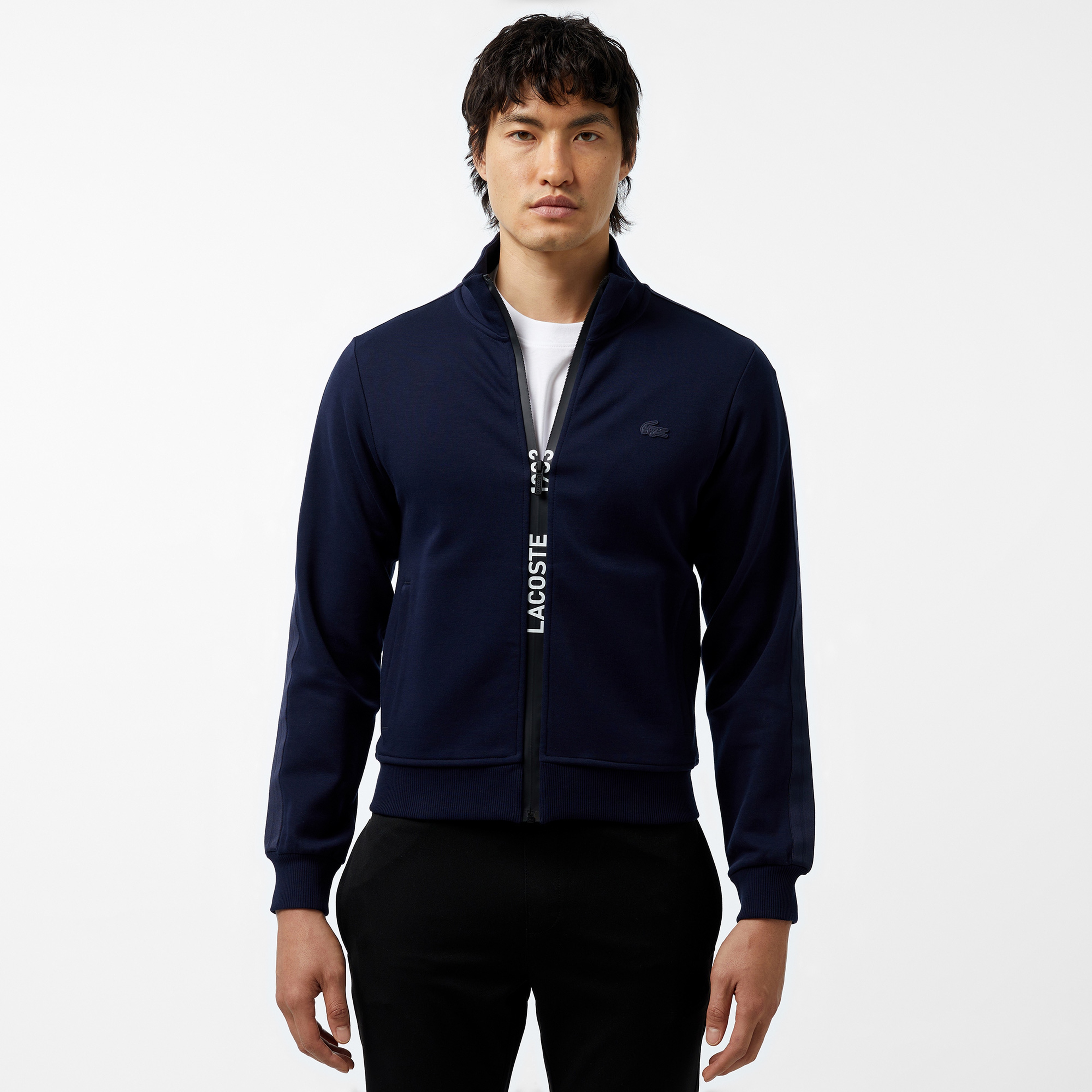 Erkek Regular Fit Fermuarlı Lacivert Sweatshirt