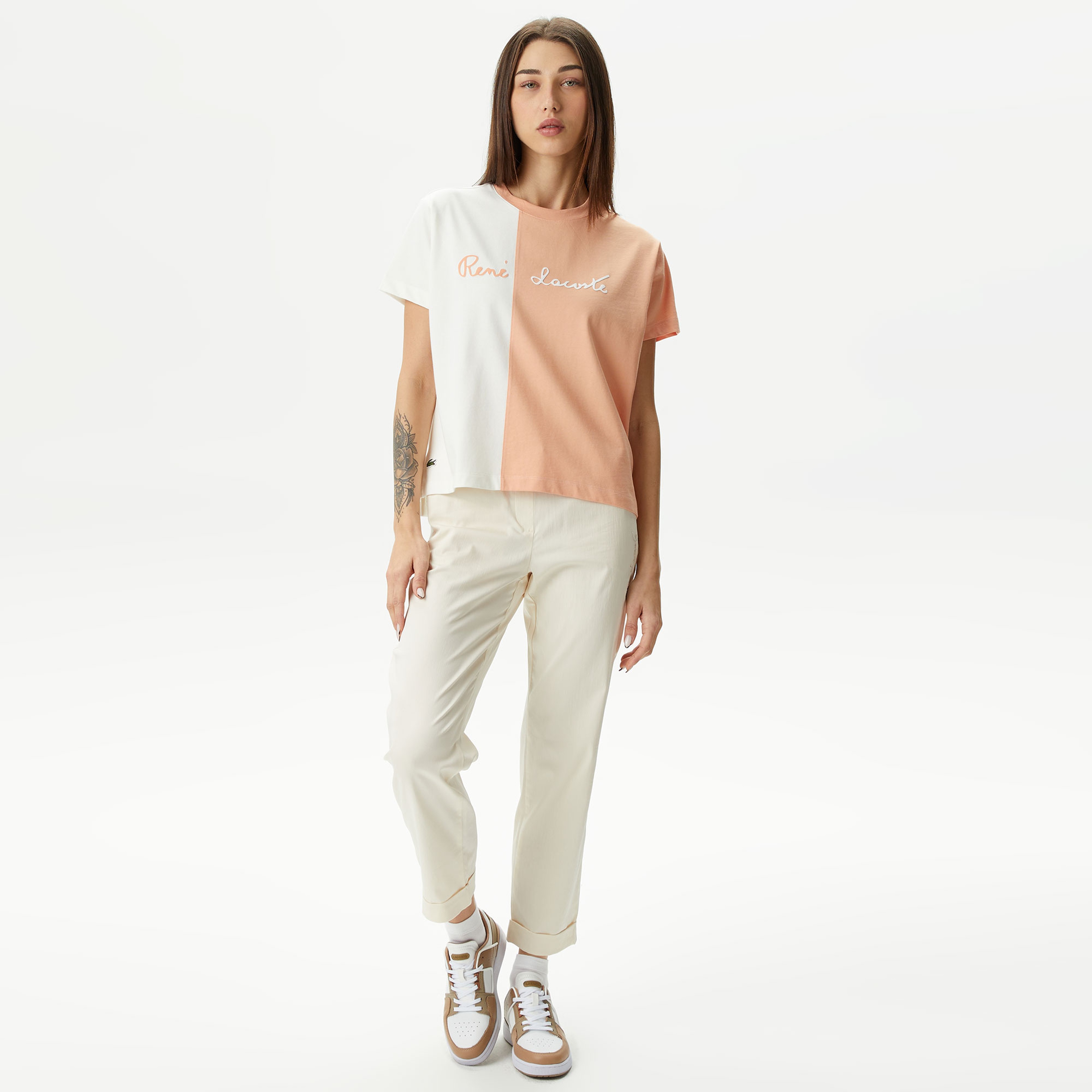 Lacoste Kadın Turuncu T-Shirt