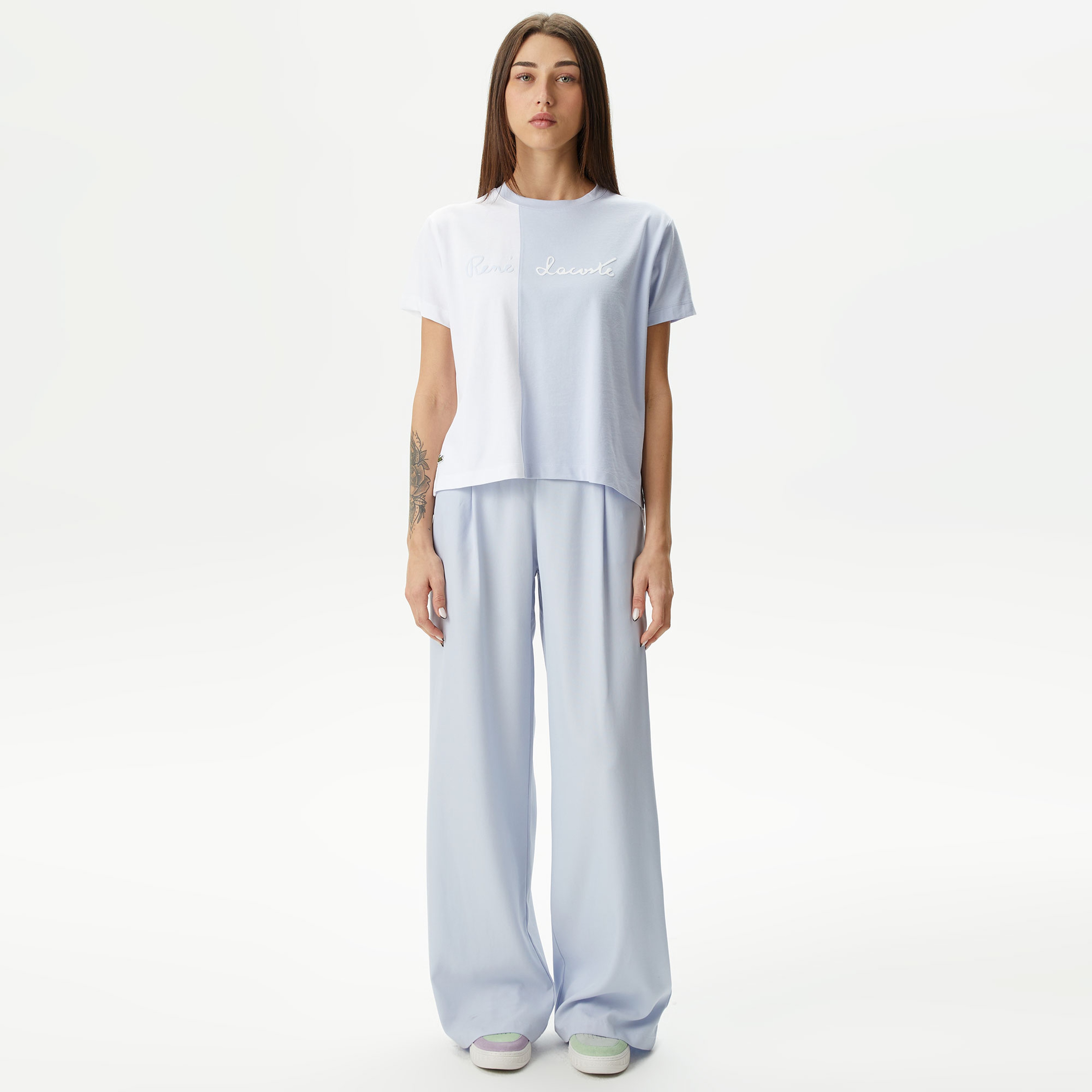 Lacoste Kadın Mavi T-Shirt