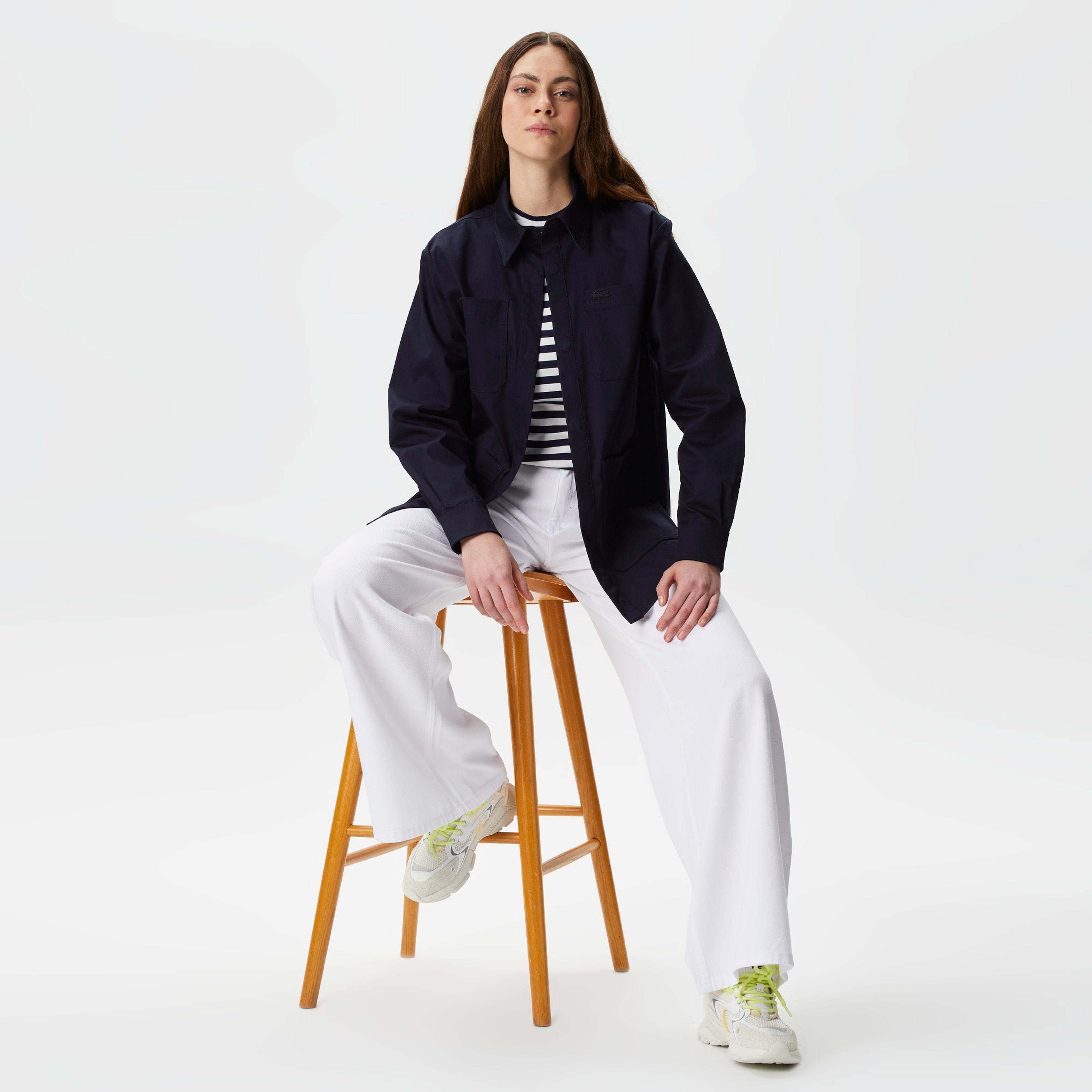 Lacoste Kadın Lacivert Mont