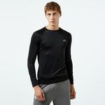 SPORT Erkek Slim Fit Uzun Kollu Bisiklet Yaka Siyah T-Shirt