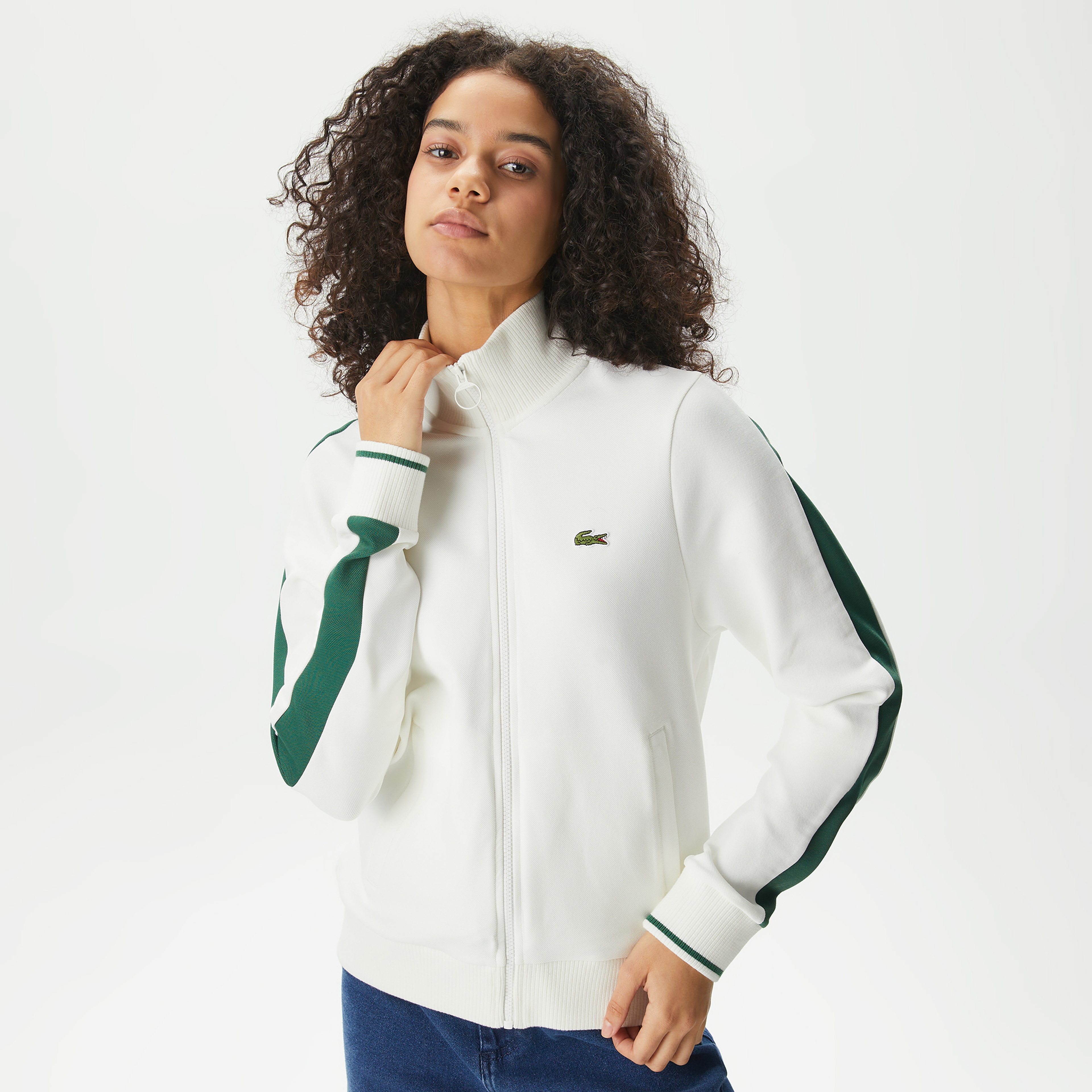 Lacoste Kadın Beyaz Sweatshirt