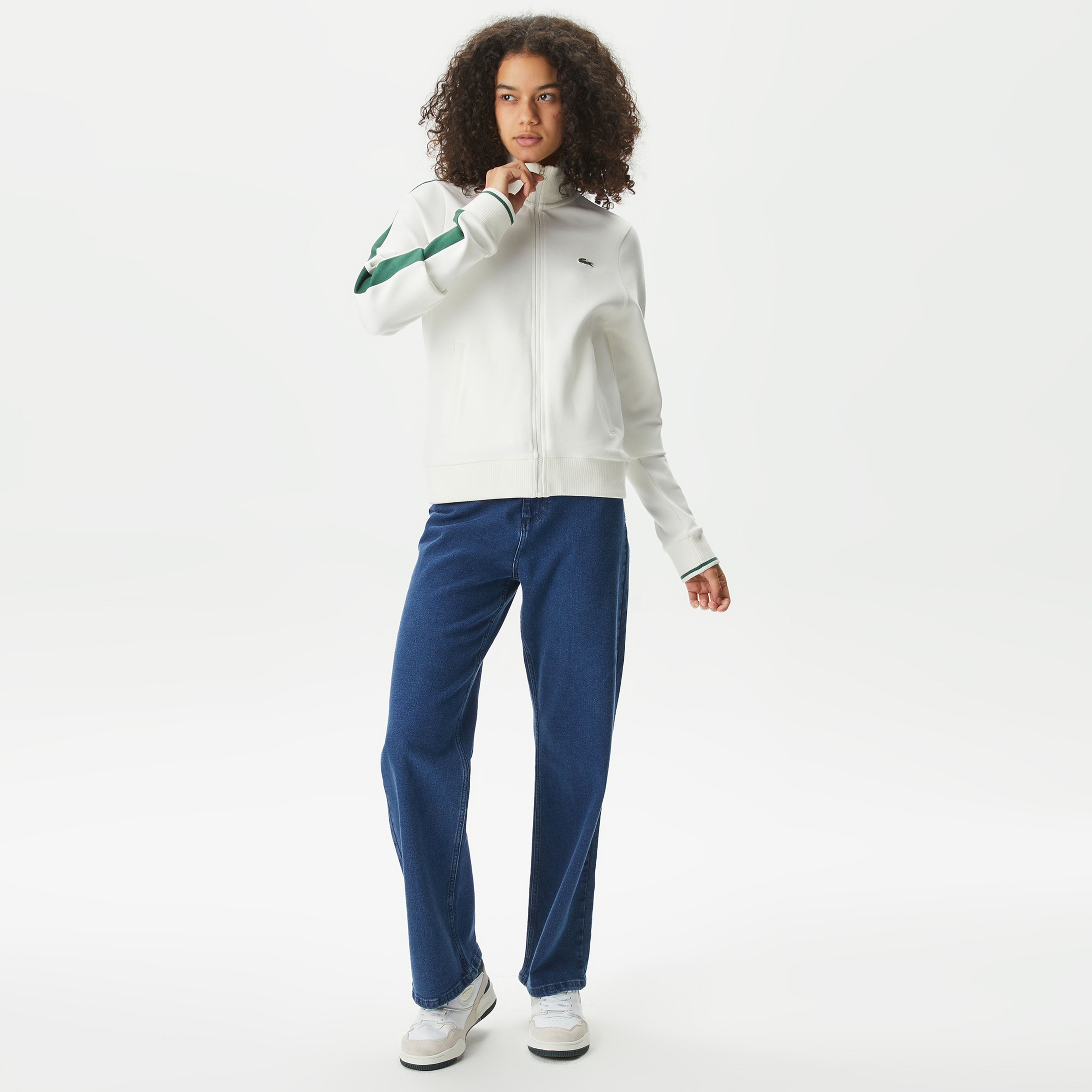 Lacoste Kadın Beyaz Sweatshirt