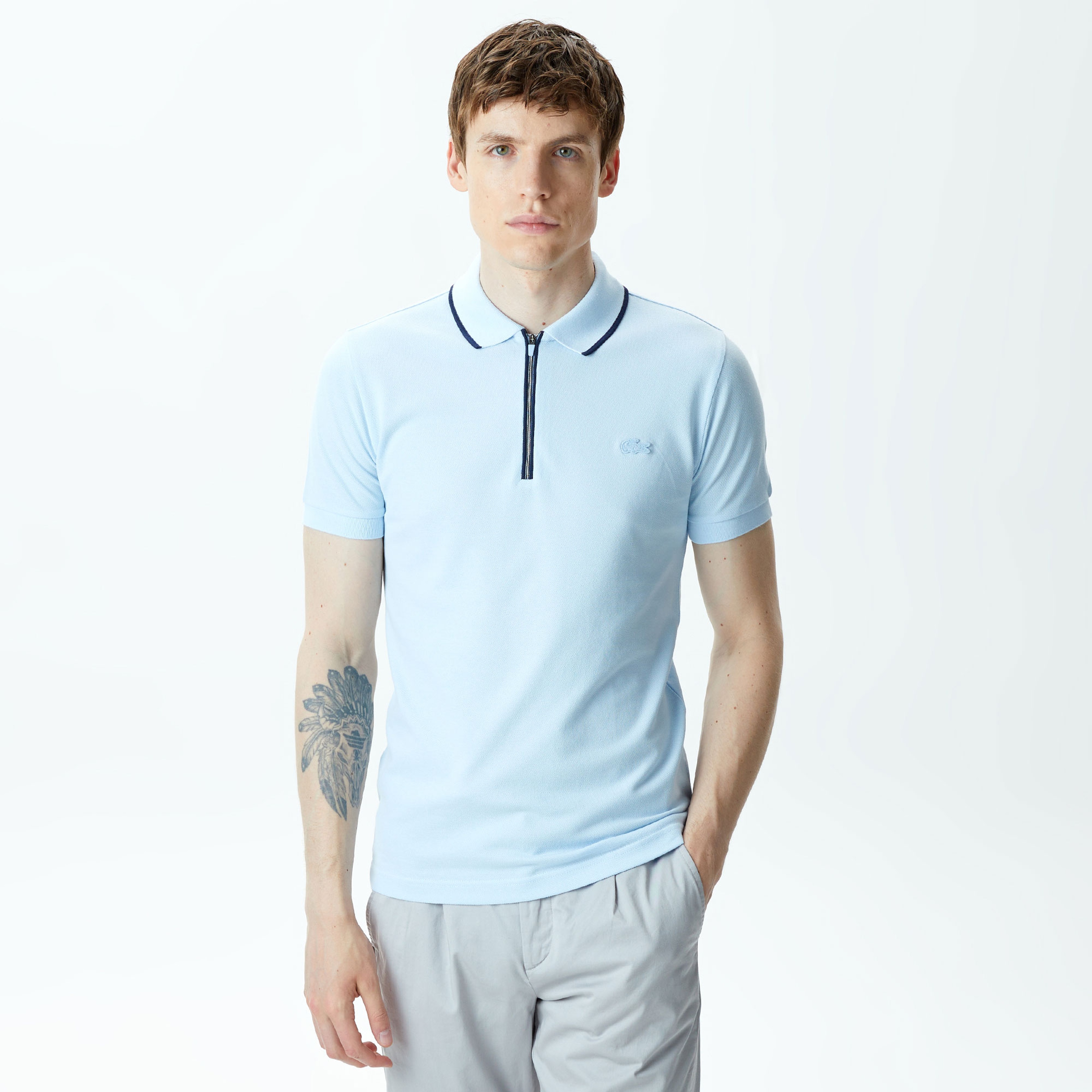 Lacoste Erkek Mavi Polo